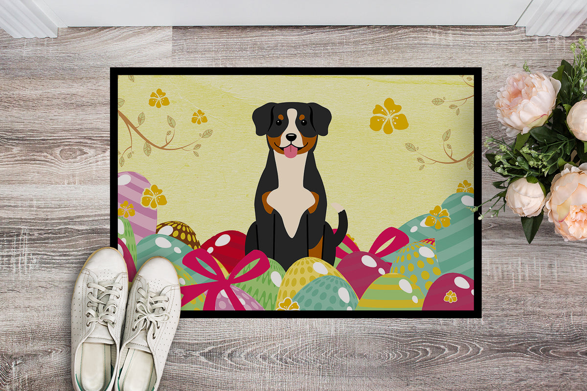Caroline's Treasures Easter Eggs Entlebucher Doormat - 24x36 Decorative Floor Mat – Indoor/Outdoor Rug with Artistic Flair BB6038JMAT