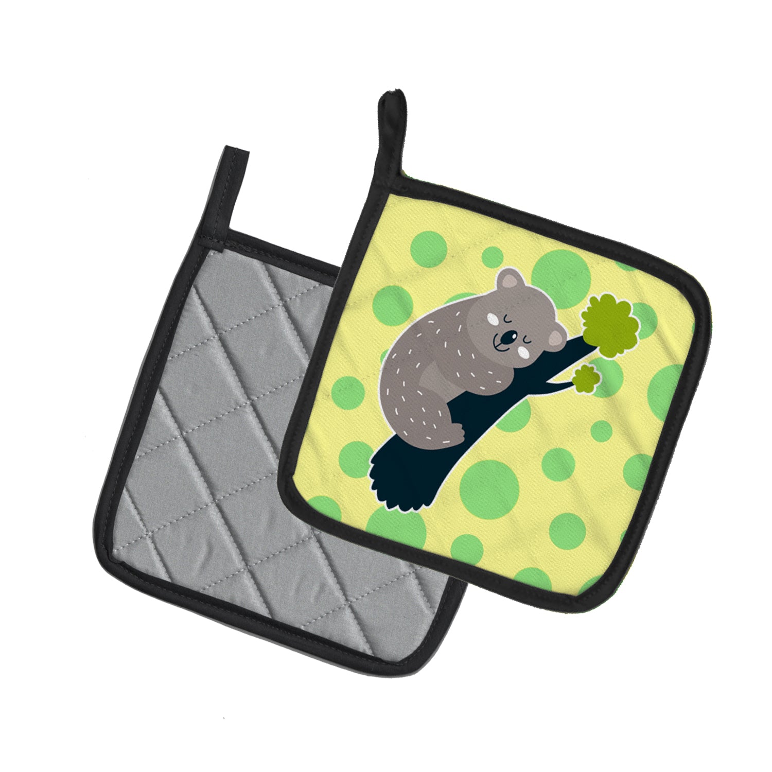 Caroline's Treasures Koala Naptime Pot Holders - Set of 2 - Heat-Resistant Kitchen Essentials BB6745PTHD