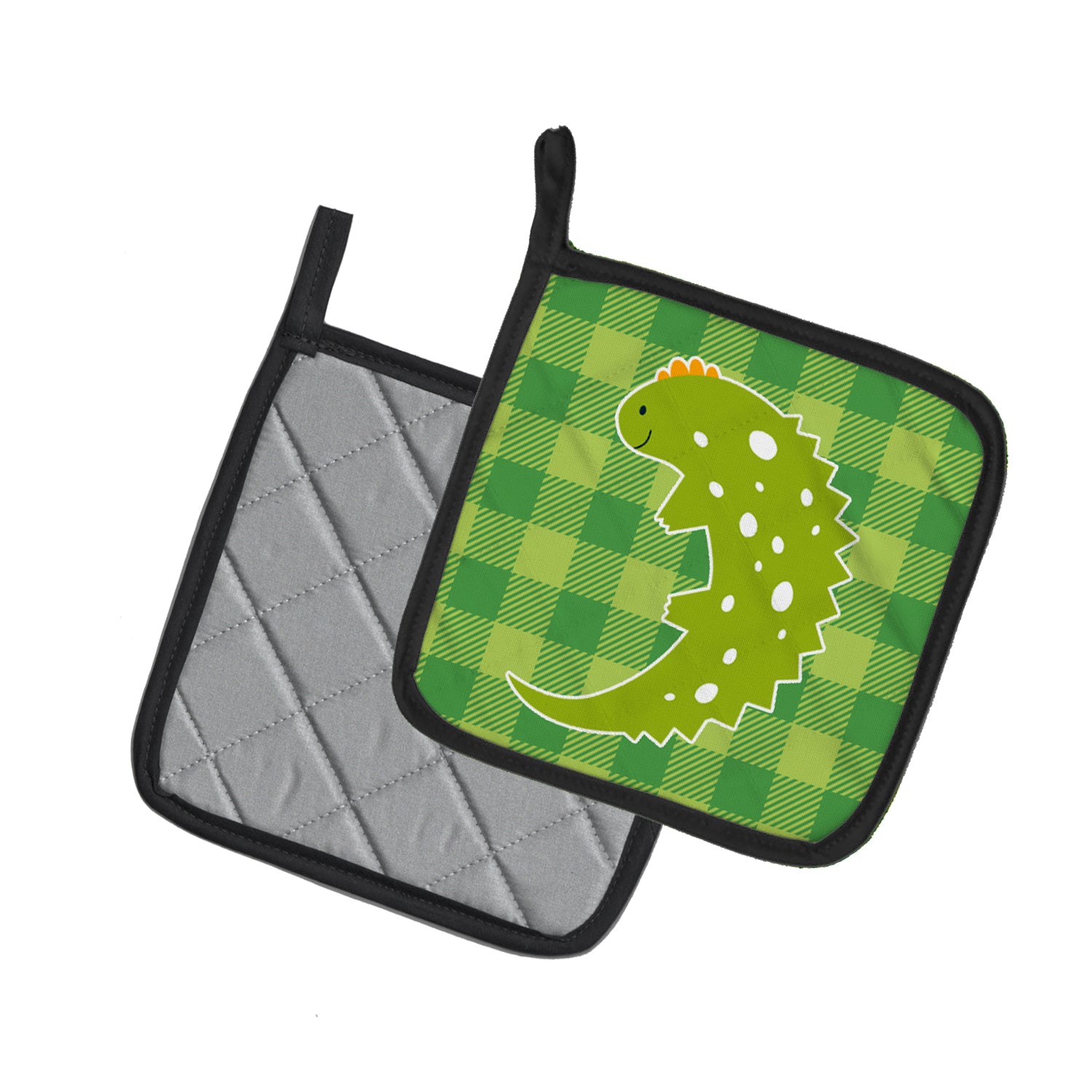 Caroline's Treasures Lizard on Plaid Pot Holders - Set of 2 - Heat-Resistant Kitchen Essentials BB6748PTHD