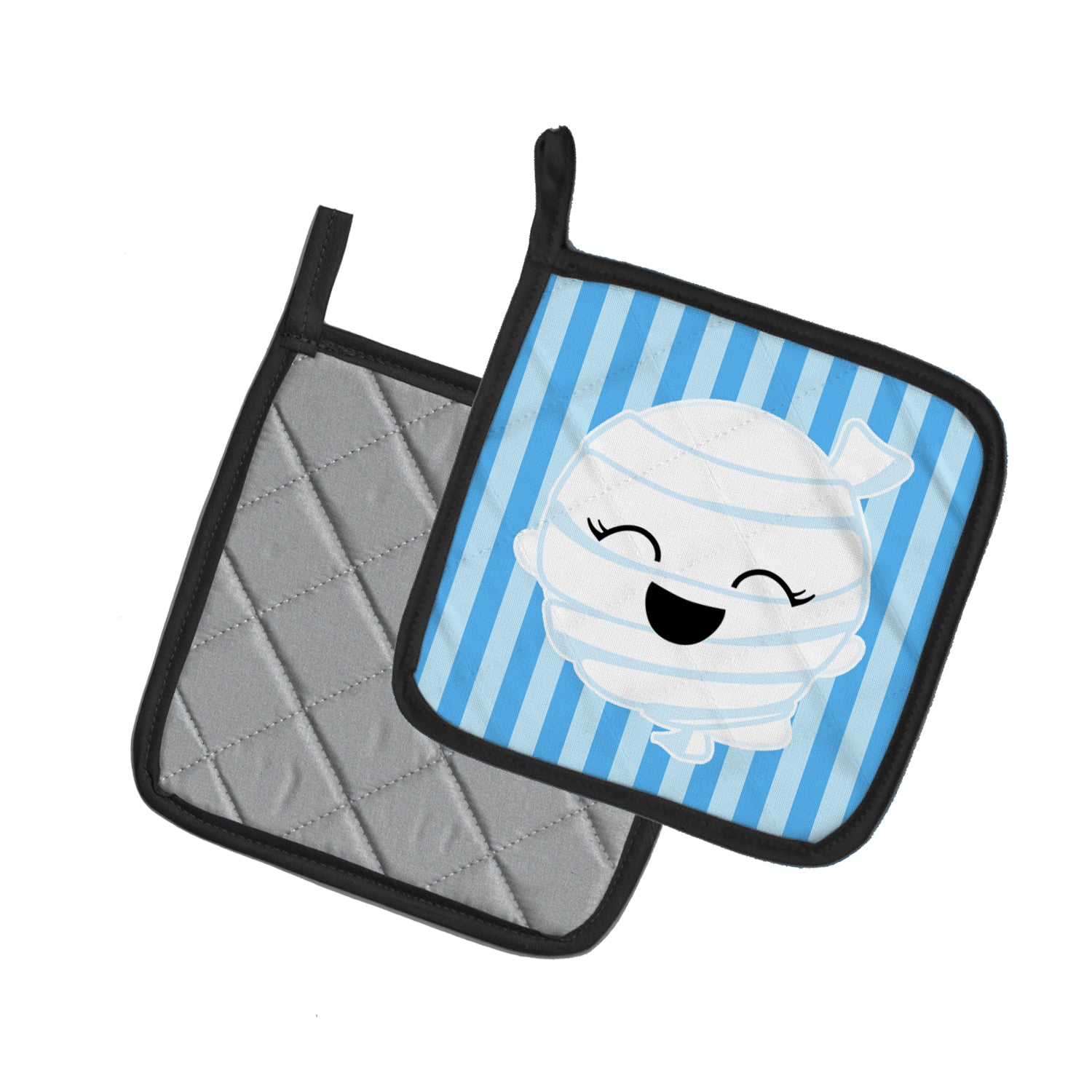 Caroline's Treasures Halloween Ghost Mummy Pot Holders - Set of 2 - Heat-Resistant Kitchen Essentials BB6960PTHD