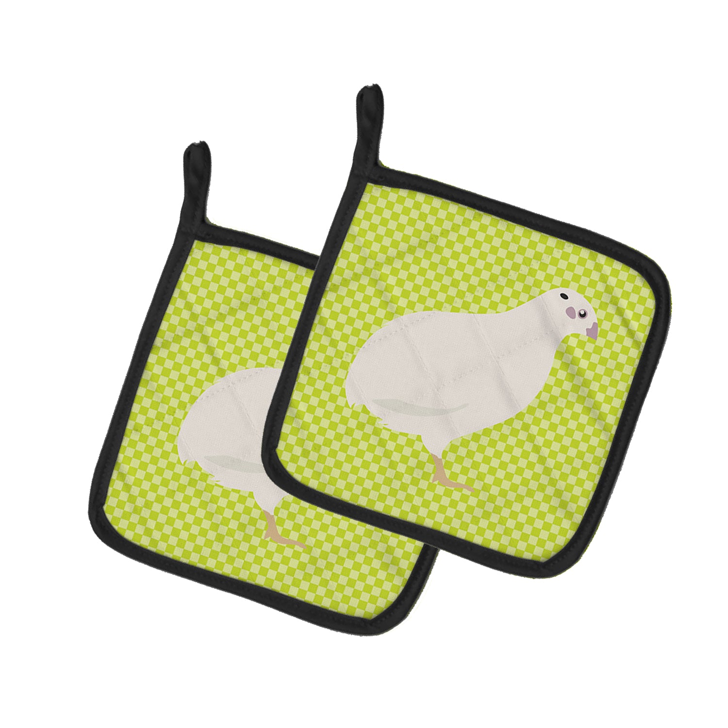 Caroline's Treasures Texas Quail Green Pot Holders - Set of 2 - Heat-Resistant Kitchen Essentials BB7783PTHD