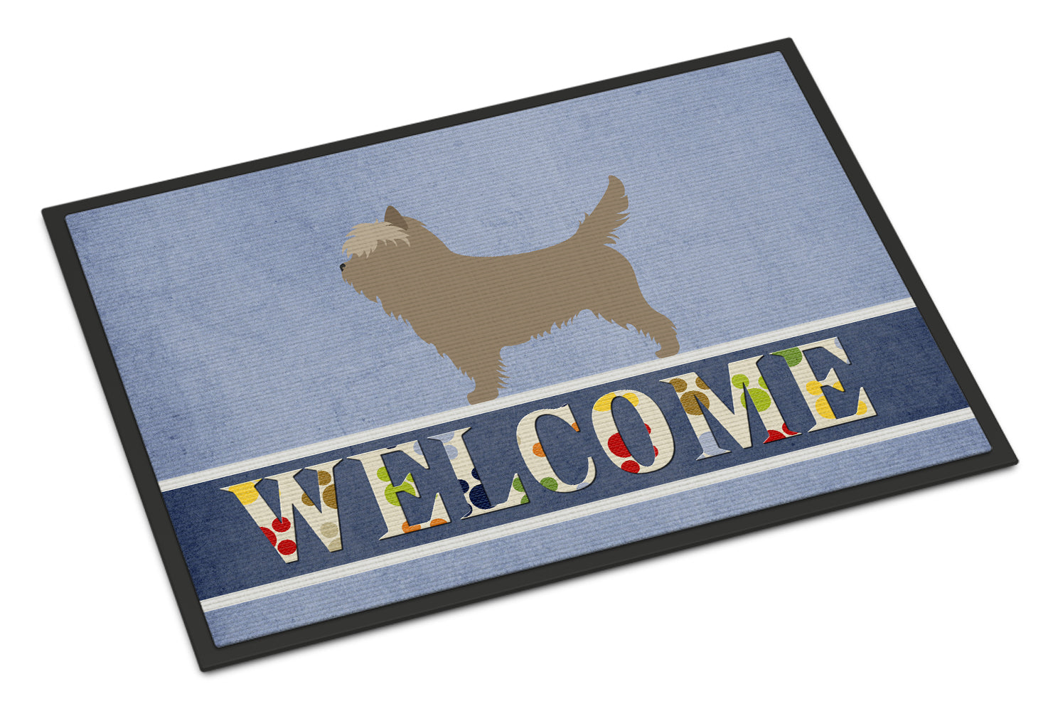 Caroline's Treasures Cairn Terrier Welcome Doormat - 24x36 Decorative Floor Mat – Indoor/Outdoor Rug with Artistic Flair BB8286JMAT