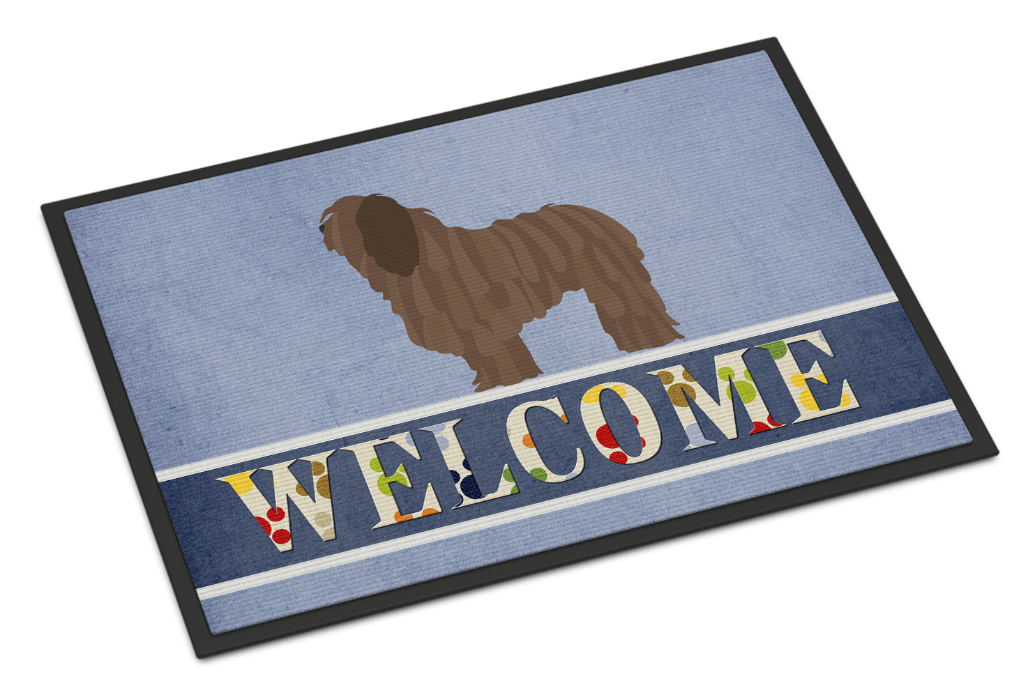 Caroline's Treasures Bergamasco Shepherd Welcome Doormat - 24x36 Decorative Floor Mat – Indoor/Outdoor Rug with Artistic Flair BB8291JMAT