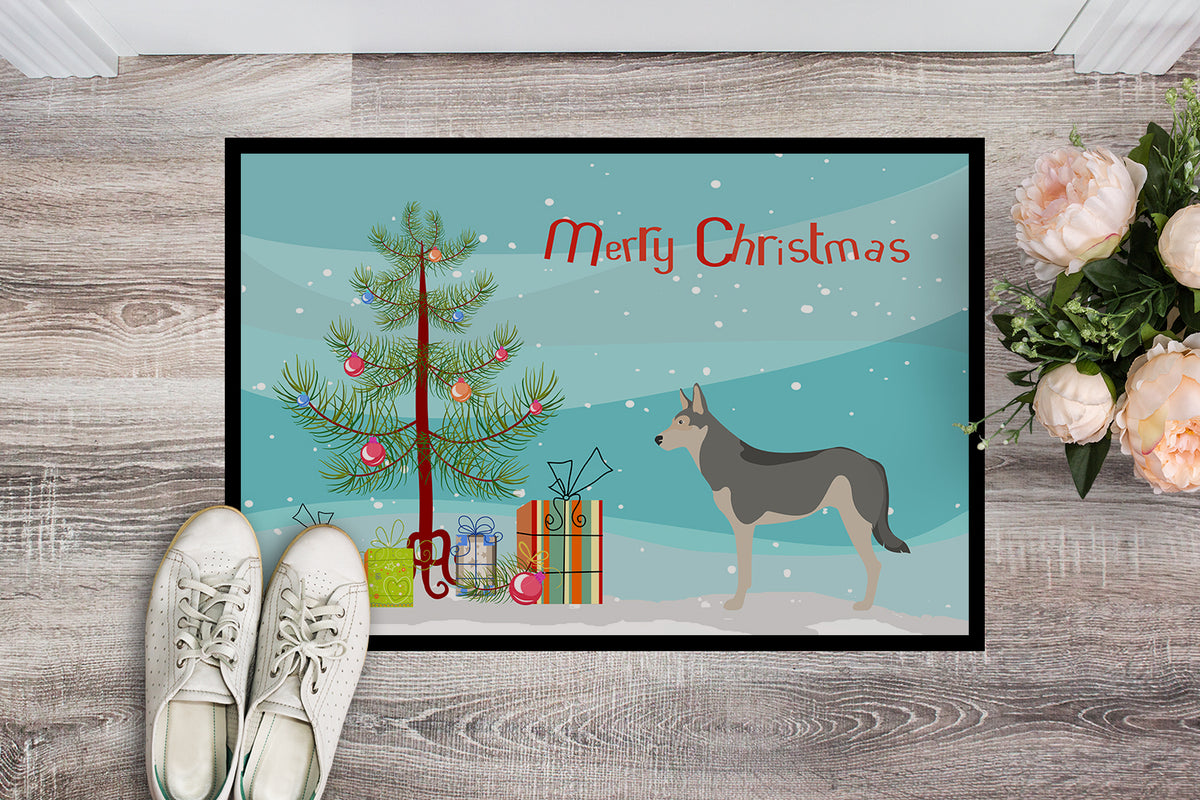 Caroline's Treasures Saarloos Wolfdog Christmas Doormat - 24x36 Decorative Floor Mat – Indoor/Outdoor Rug with Artistic Flair BB8458JMAT