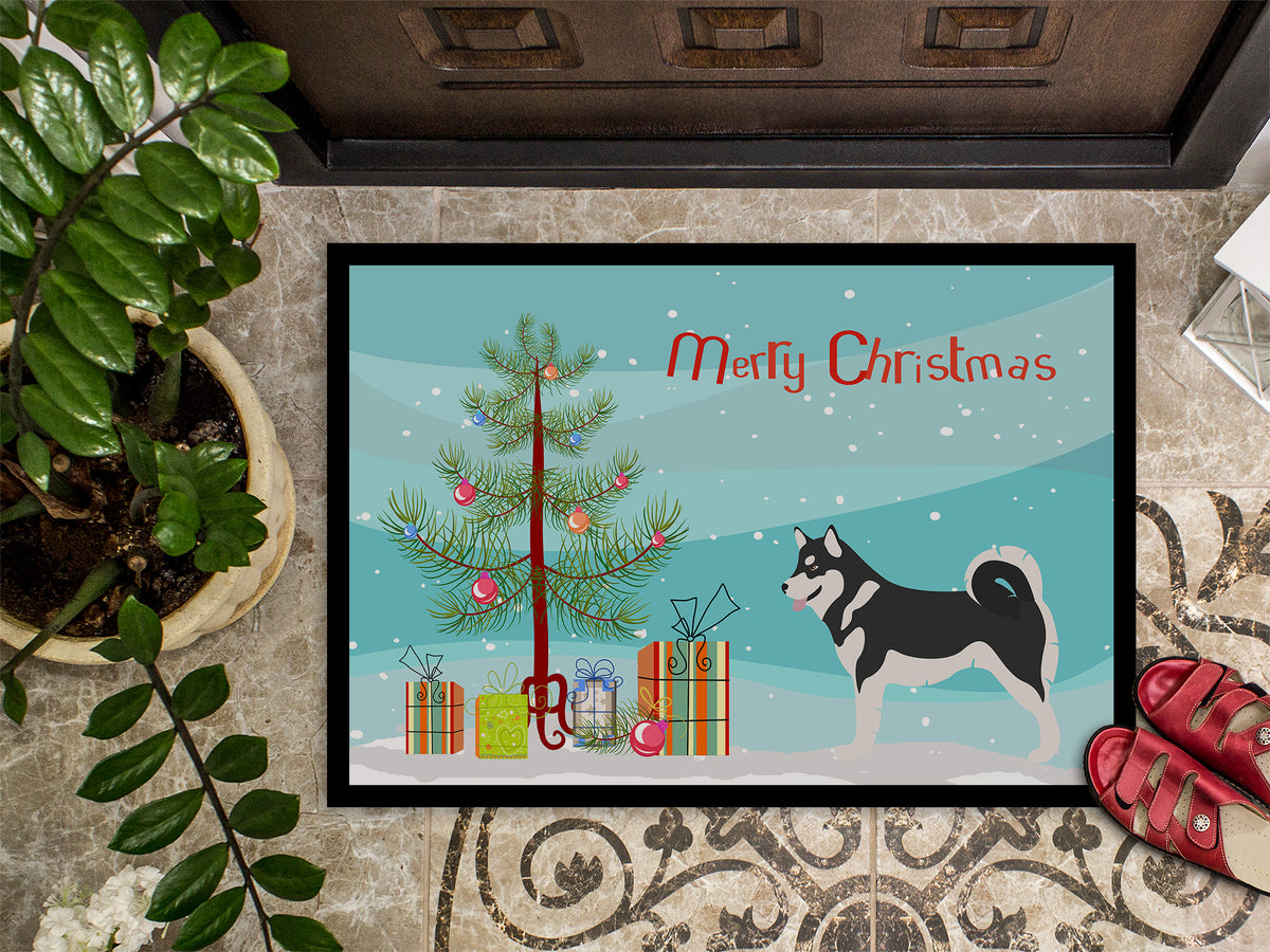 Caroline's Treasures Alaskan Malamute Christmas Doormat - 24x36 Decorative Floor Mat – Indoor/Outdoor Rug with Artistic Flair BB8486JMAT