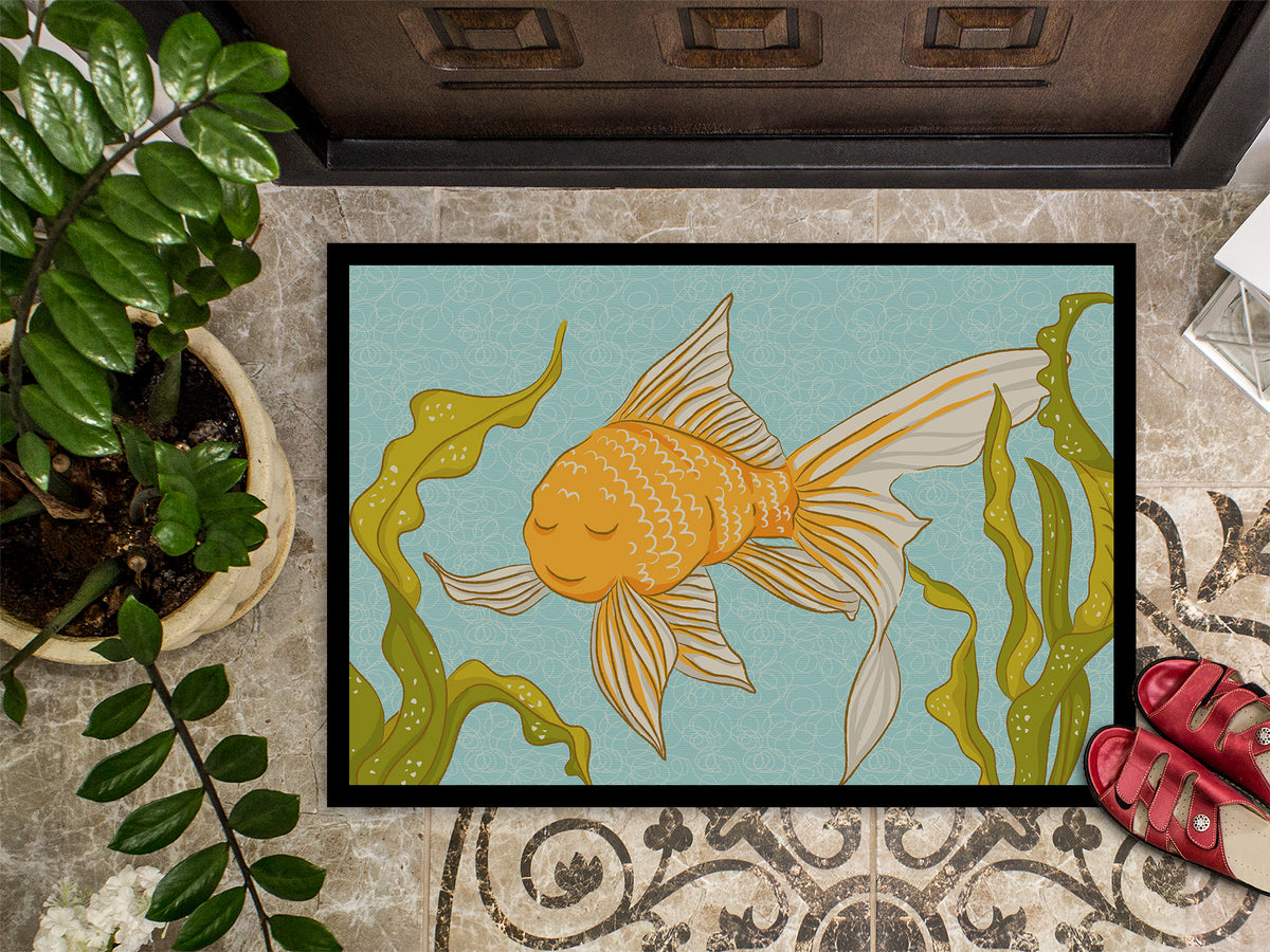 Caroline's Treasures Gold Fish Doormat - 24x36 Decorative Floor Mat – Indoor/Outdoor Rug with Artistic Flair BB8544JMAT