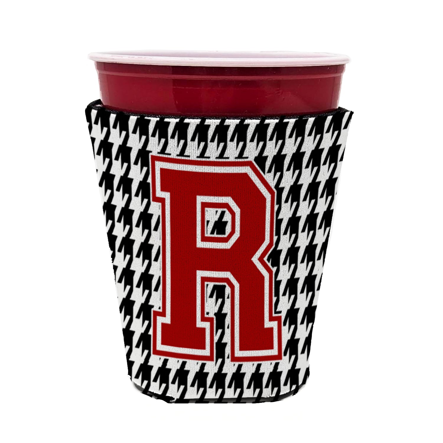 Caroline's Treasures Red Cup Hugger Sleeve for 16–22 oz Party Cups, Insulated Foam Drink Holder for Iced Coffee, Tailgate & BBQ Reusable