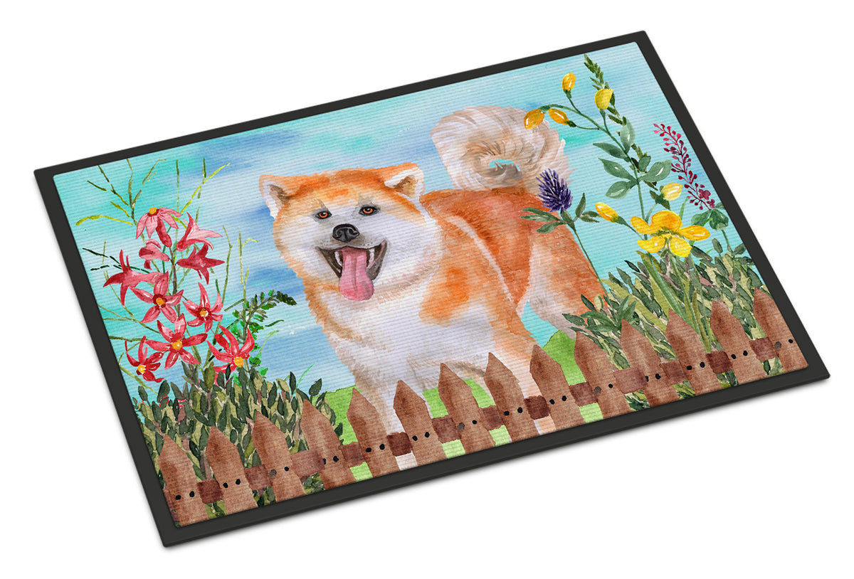 Caroline's Treasures Akita Spring Doormat - 24x36 Decorative Floor Mat – Indoor/Outdoor Rug with Artistic Flair CK1265JMAT