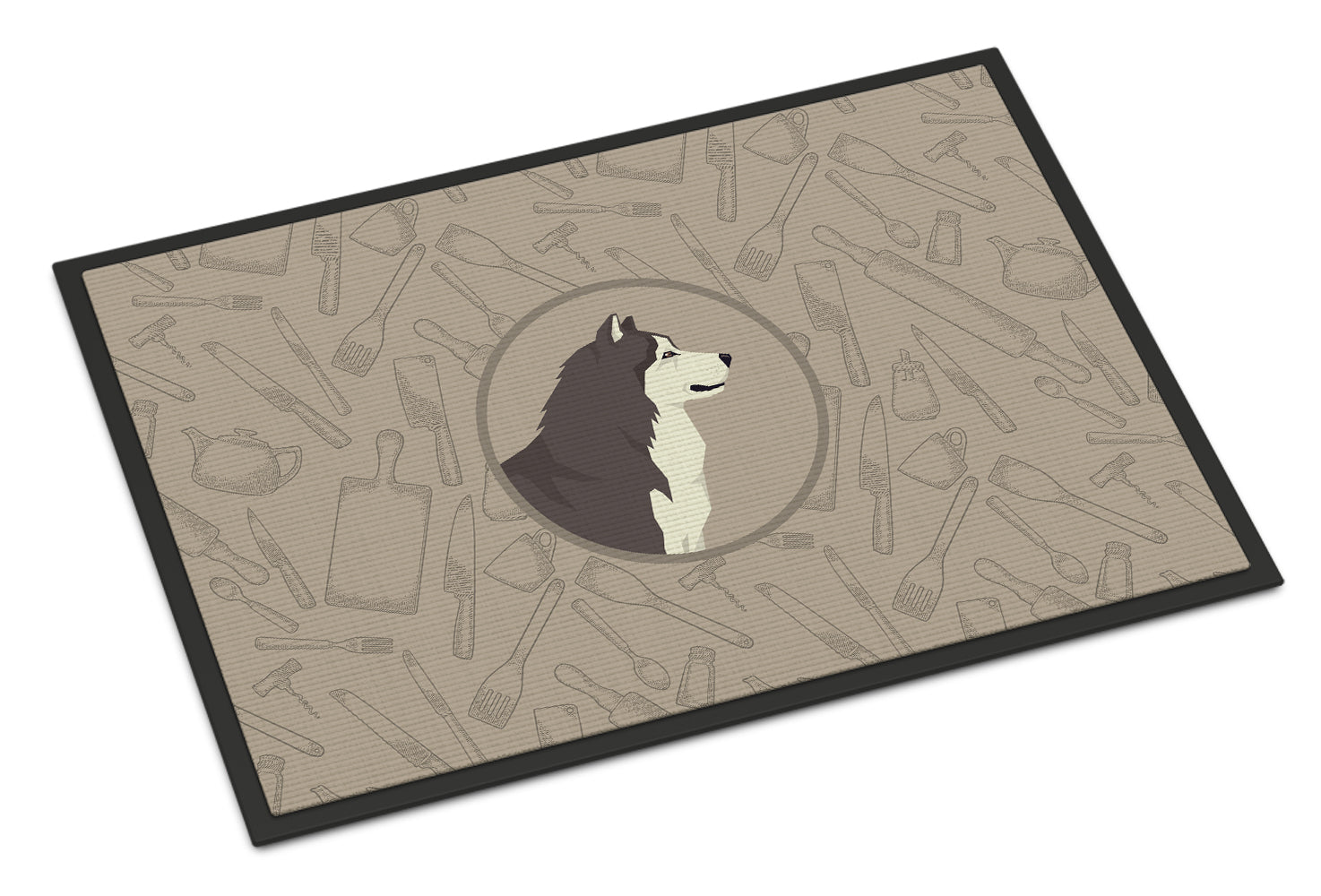Caroline's Treasures Alaskan Malamute In the Kitchen Doormat - 24x36 Decorative Floor Mat – Indoor/Outdoor Rug with Artistic Flair CK2160JMAT