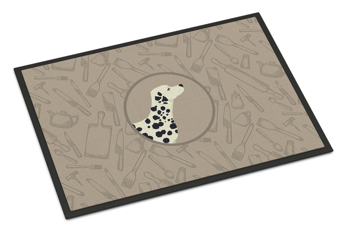 Caroline's Treasures Dalmatian In the Kitchen Doormat - 24x36 Decorative Floor Mat – Indoor/Outdoor Rug with Artistic Flair CK2181JMAT
