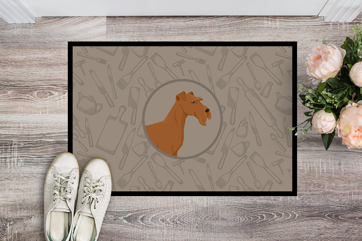 Caroline's Treasures Irish Terrier In the Kitchen Doormat - 24x36 Decorative Floor Mat – Indoor/Outdoor Rug with Artistic Flair CK2193JMAT