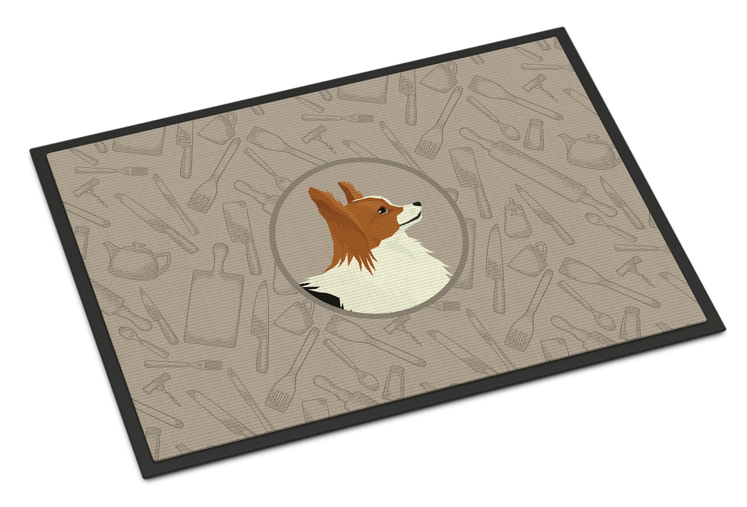 Caroline's Treasures Papillon In the Kitchen Doormat - 24x36 Decorative Floor Mat – Indoor/Outdoor Rug with Artistic Flair CK2200JMAT