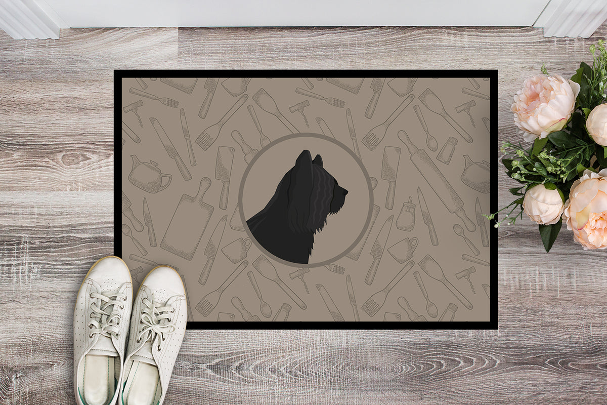Caroline's Treasures Skye Terrier In the Kitchen Doormat - 24x36 Decorative Floor Mat – Indoor/Outdoor Rug with Artistic Flair CK2211JMAT