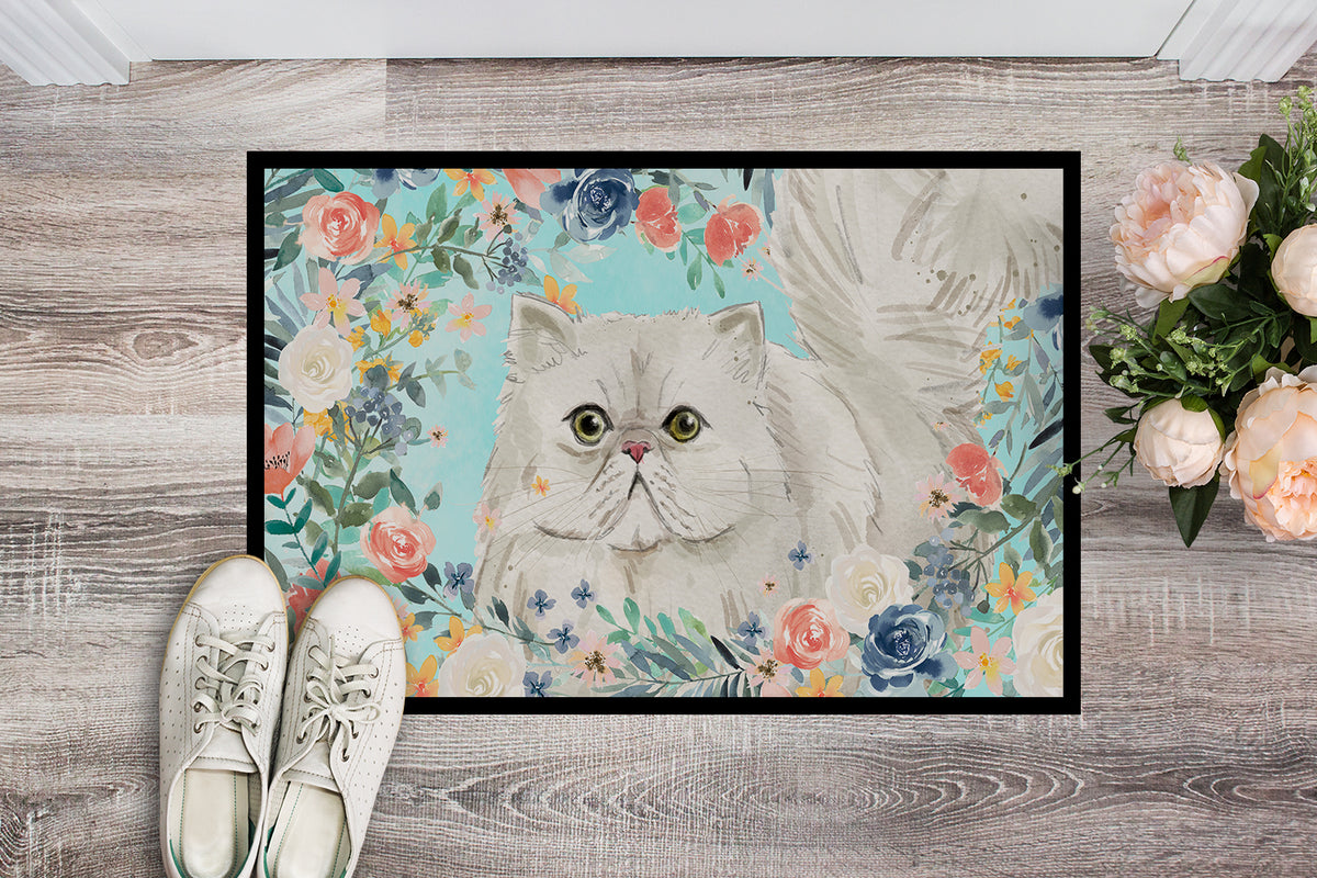 Caroline's Treasures Persian Spring Flowers Doormat - 24x36 Decorative Floor Mat – Indoor/Outdoor Rug with Artistic Flair CK3394JMAT