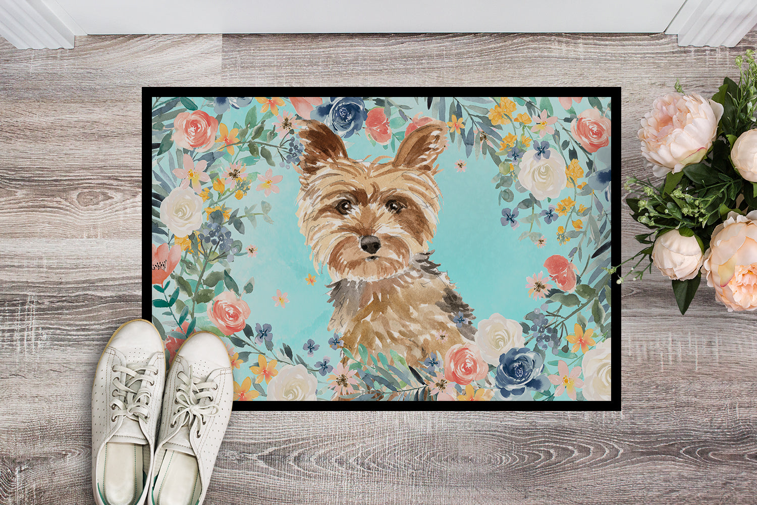 Caroline's Treasures Yorkie Doormat - 24x36 Decorative Floor Mat – Indoor/Outdoor Rug with Artistic Flair CK3401JMAT