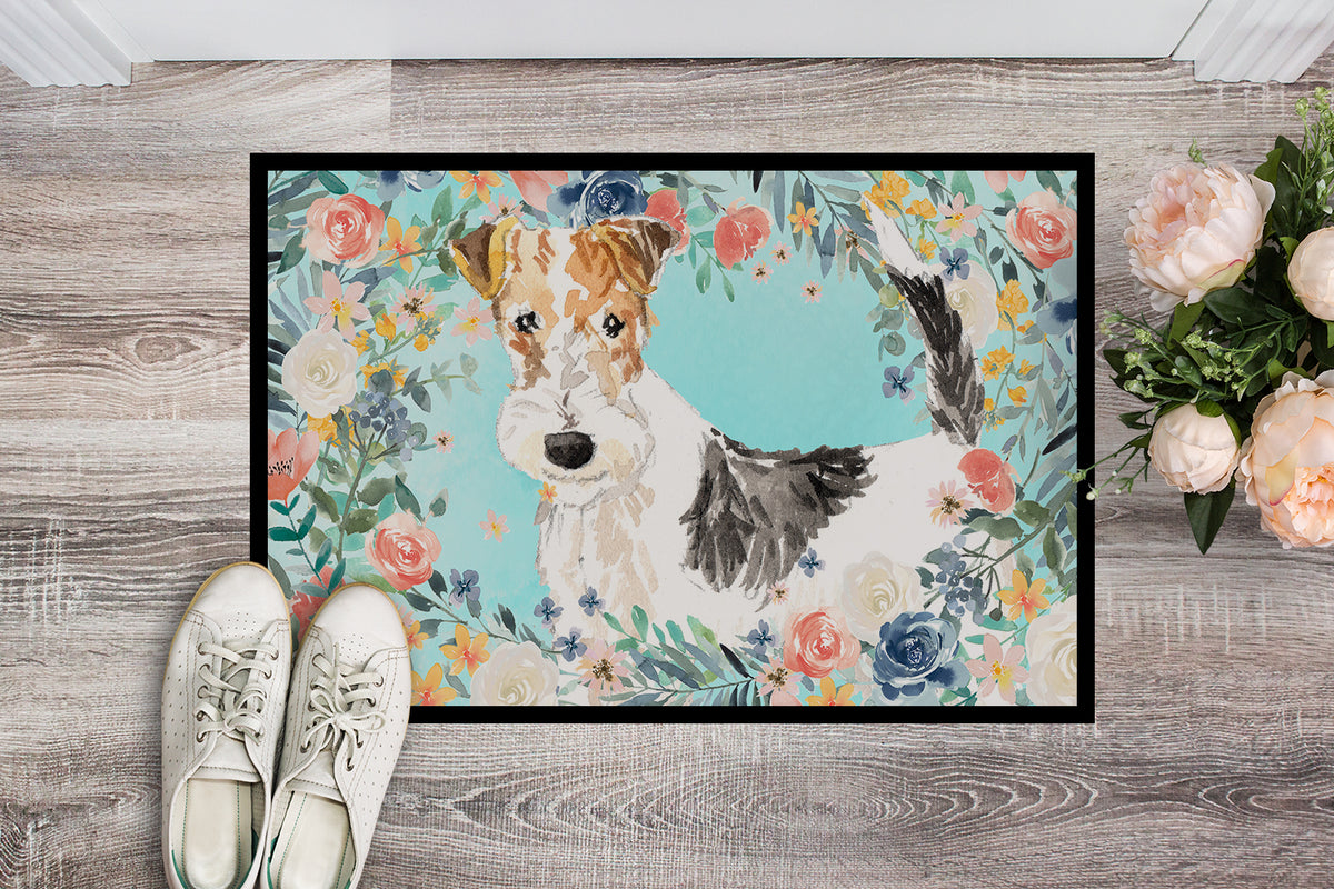 Caroline's Treasures Fox Terrier Doormat - 24x36 Decorative Floor Mat – Indoor/Outdoor Rug with Artistic Flair CK3402JMAT