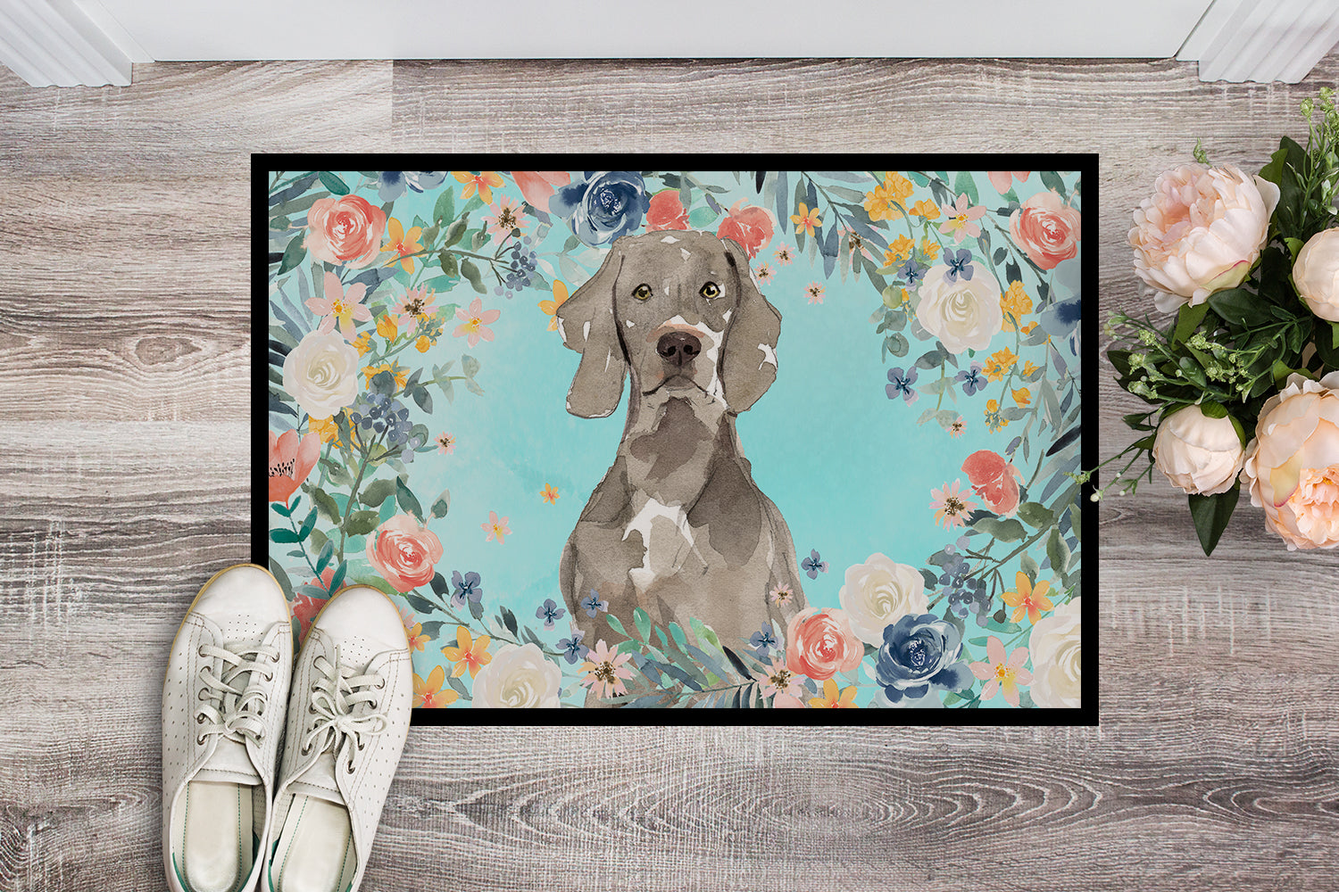 Caroline's Treasures Weimaraner Doormat - 24x36 Decorative Floor Mat – Indoor/Outdoor Rug with Artistic Flair CK3406JMAT