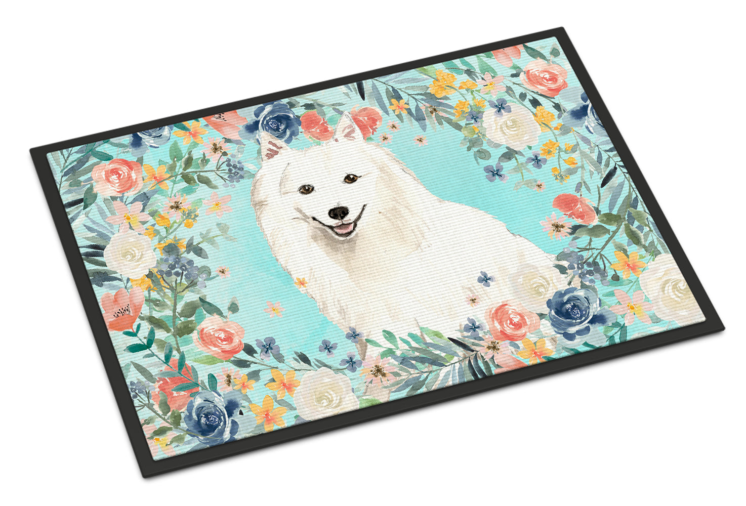 Caroline's Treasures Japanese Spitz Doormat - 24x36 Decorative Floor Mat – Indoor/Outdoor Rug with Artistic Flair CK3422JMAT