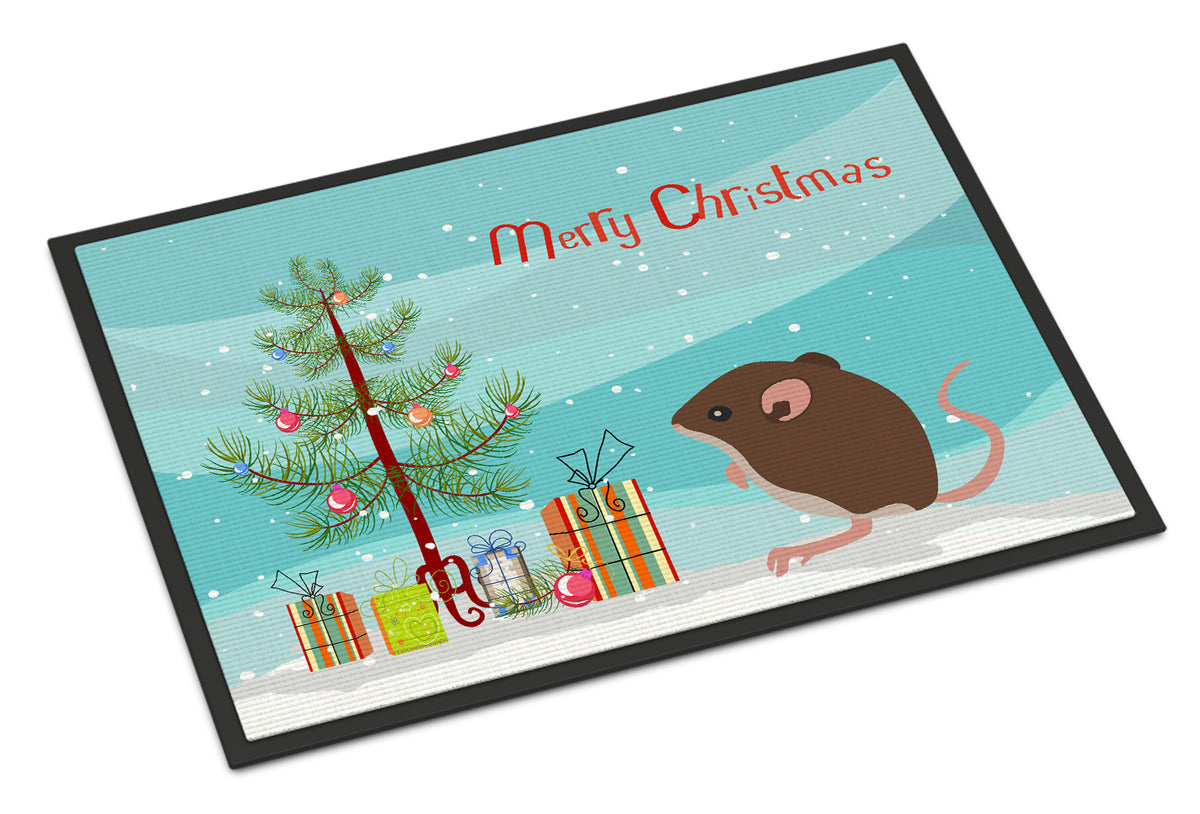 Caroline's Treasures Baby Mouse Merry Christmas Doormat - 24x36 Decorative Floor Mat – Indoor/Outdoor Rug with Artistic Flair CK4460JMAT