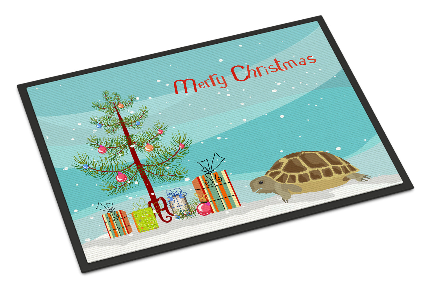 Caroline's Treasures Turtle Merry Christmas Doormat - 24x36 Decorative Floor Mat – Indoor/Outdoor Rug with Artistic Flair CK4542JMAT