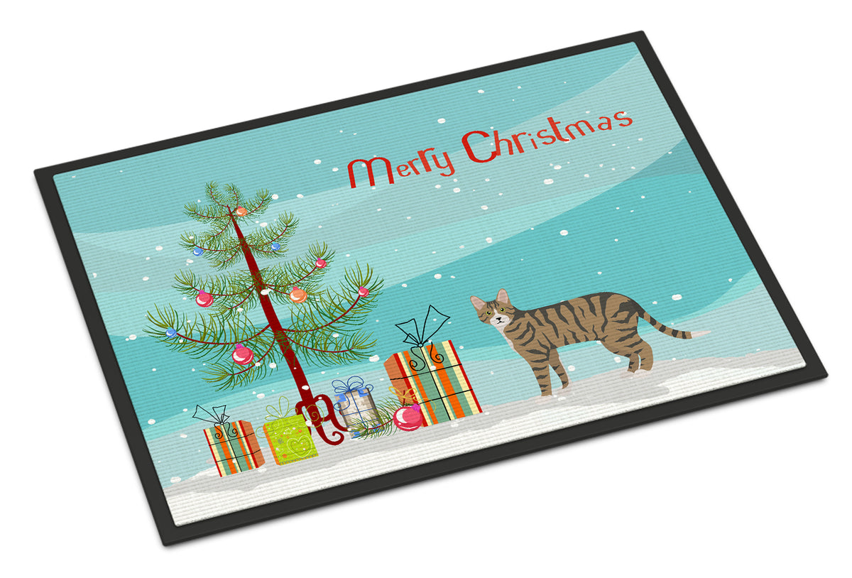 Caroline's Treasures Dragon Li #2 Cat Merry Christmas Doormat - 24x36 Decorative Floor Mat – Indoor/Outdoor Rug with Artistic Flair CK4608JMAT