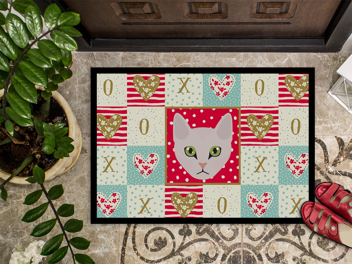Caroline's Treasures Burmilla Cat Love Doormat - 24x36 Decorative Floor Mat – Indoor/Outdoor Rug with Artistic Flair CK5097JMAT