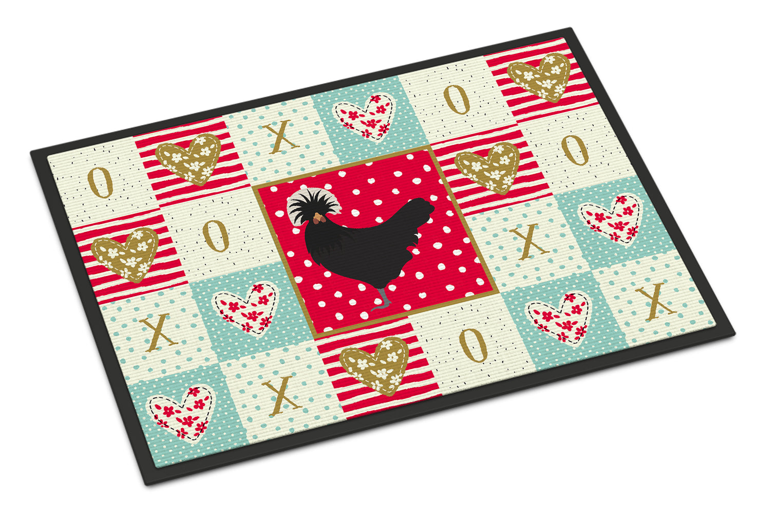 Caroline's Treasures Polish Poland Chicken Love Doormat - 18x27 Decorative Floor Mat – Indoor/Outdoor Rug with Artistic Flair CK5261MAT