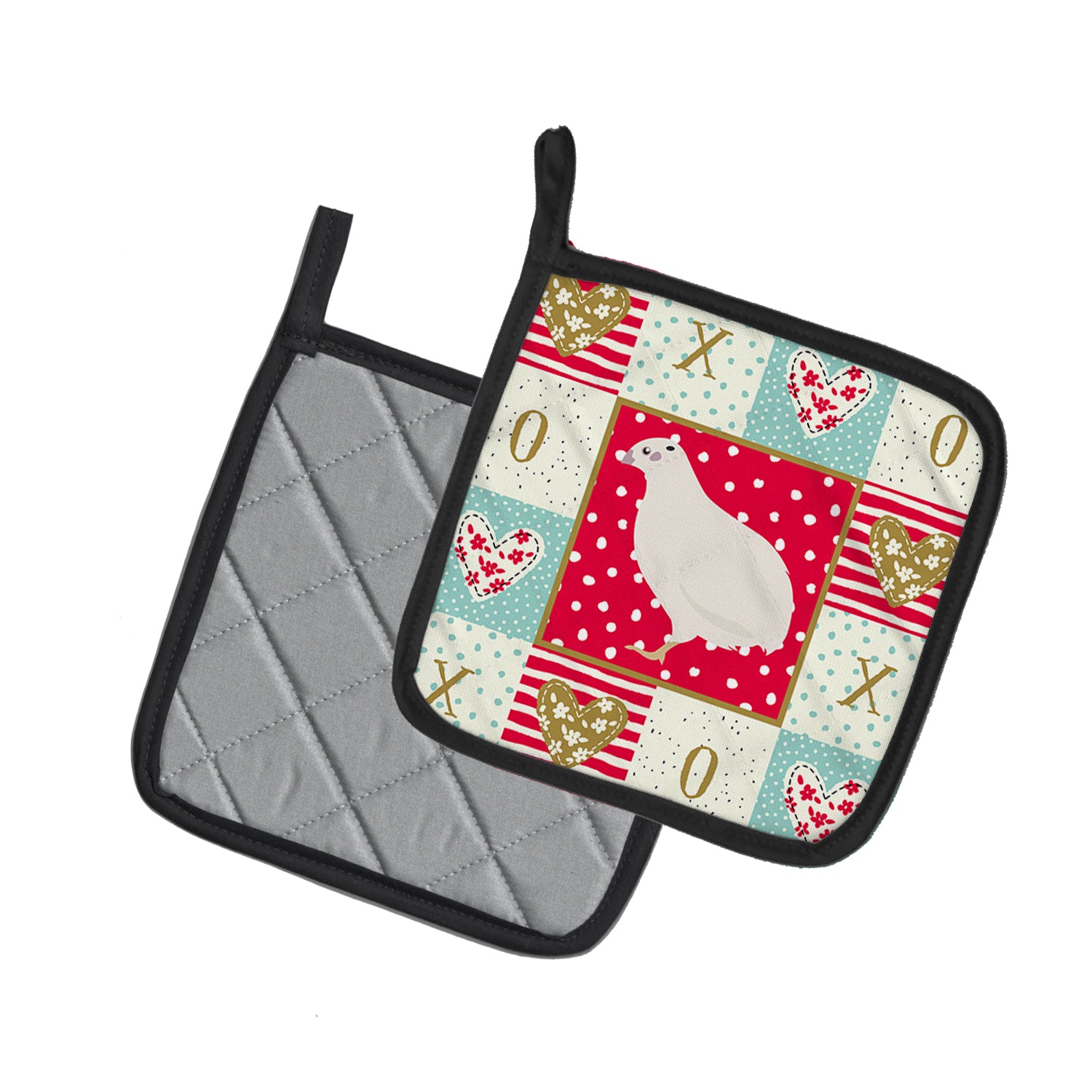Caroline's Treasures Texas Quail Love Pot Holders - Set of 2 - Heat-Resistant Kitchen Essentials CK5384PTHD