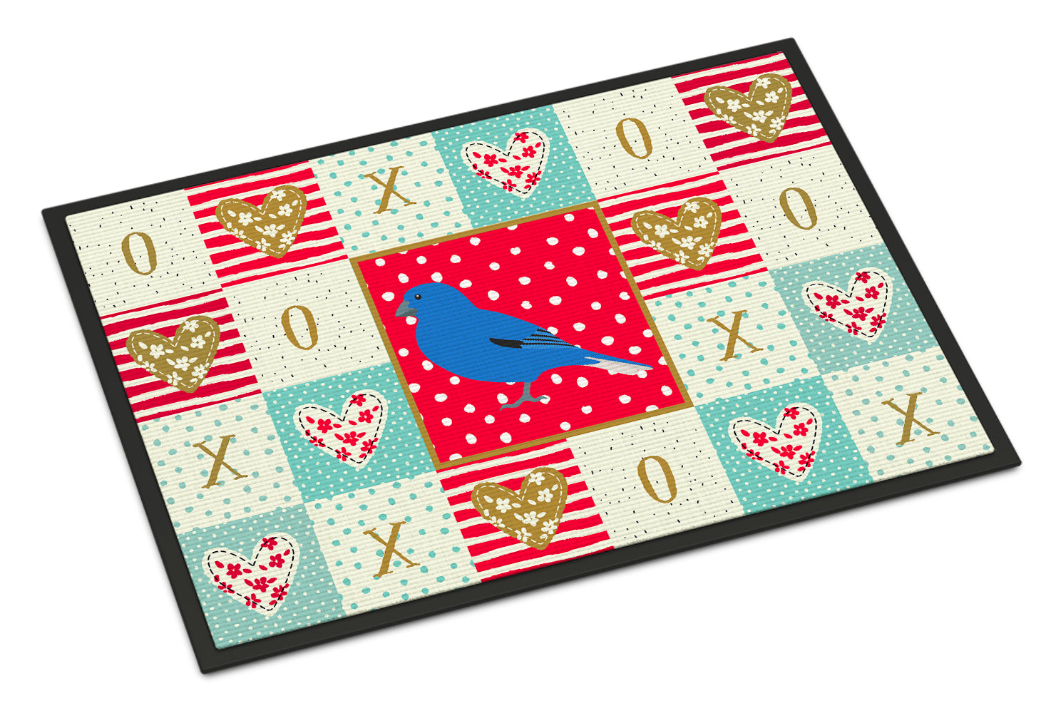 Caroline's Treasures Bunting Love Doormat - 24x36 Decorative Floor Mat – Indoor/Outdoor Rug with Artistic Flair CK5510JMAT