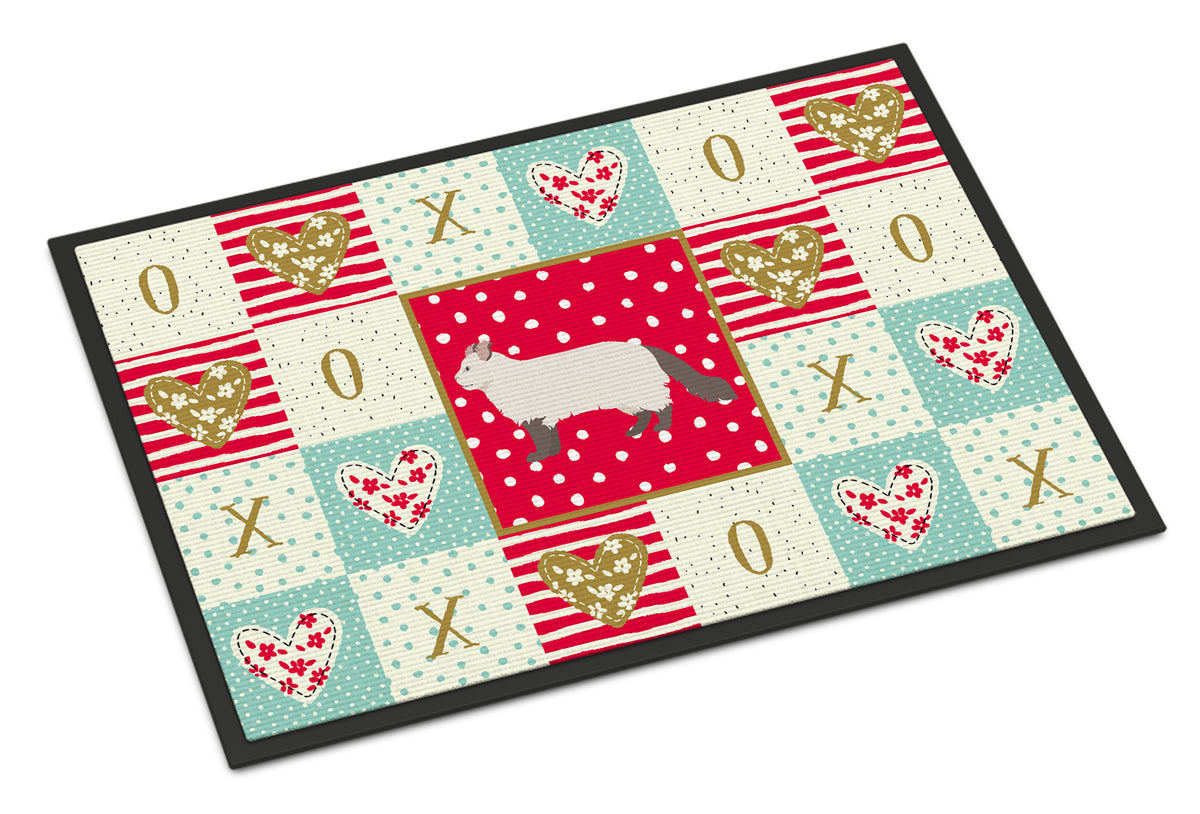 Caroline's Treasures American Curl #2 Cat Love Doormat - 24x36 Decorative Floor Mat – Indoor/Outdoor Rug with Artistic Flair CK5547JMAT