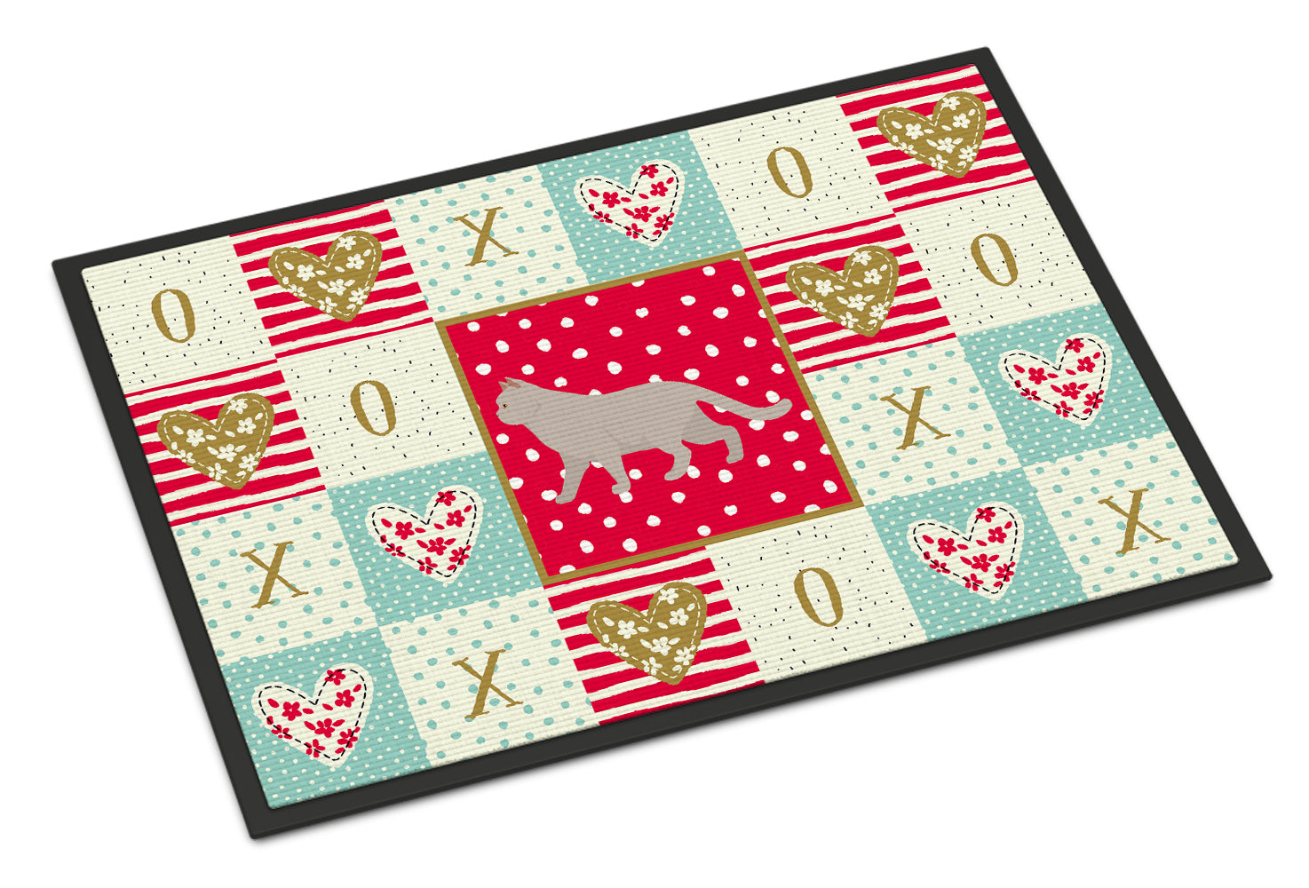Caroline's Treasures British Shorthair #2 Cat Love Doormat - 24x36 Decorative Floor Mat – Indoor/Outdoor Rug with Artistic Flair CK5569JMAT