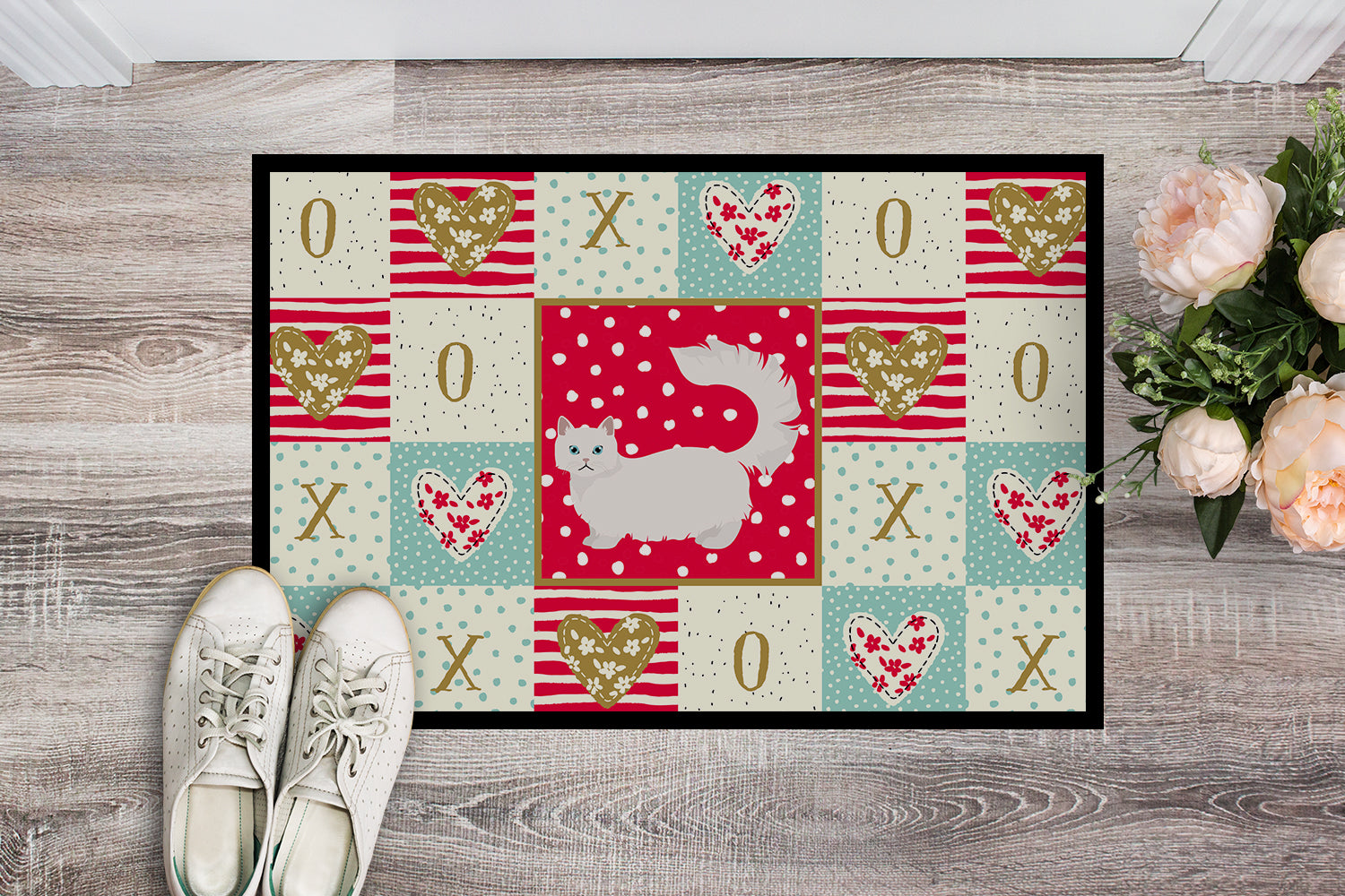 Caroline's Treasures Napoleon #1 Cat Love Doormat - 24x36 Decorative Floor Mat – Indoor/Outdoor Rug with Artistic Flair CK5653JMAT