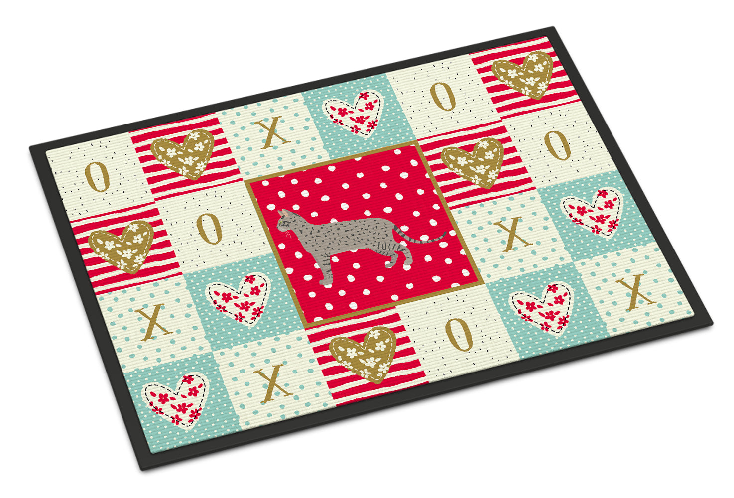 Caroline's Treasures Safari #2 Cat Love Doormat - 24x36 Decorative Floor Mat – Indoor/Outdoor Rug with Artistic Flair CK5694JMAT