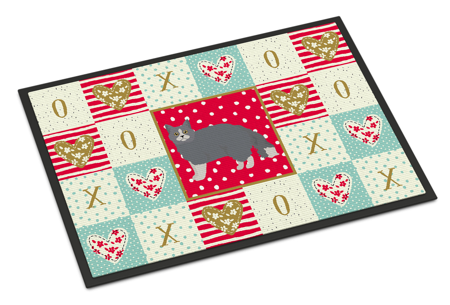 Caroline's Treasures Selkirk Rex #1 Cat Love Doormat - 24x36 Decorative Floor Mat – Indoor/Outdoor Rug with Artistic Flair CK5701JMAT