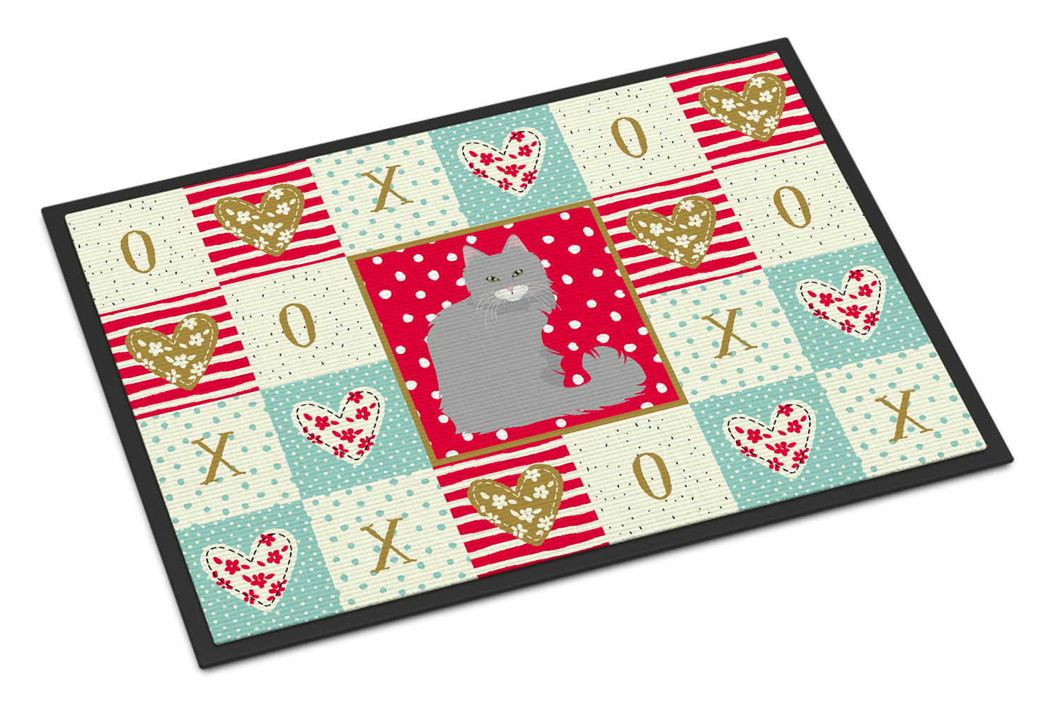 Caroline's Treasures Norwegian Forest Cat Love Doormat - 24x36 Decorative Floor Mat – Indoor/Outdoor Rug with Artistic Flair CK5772JMAT