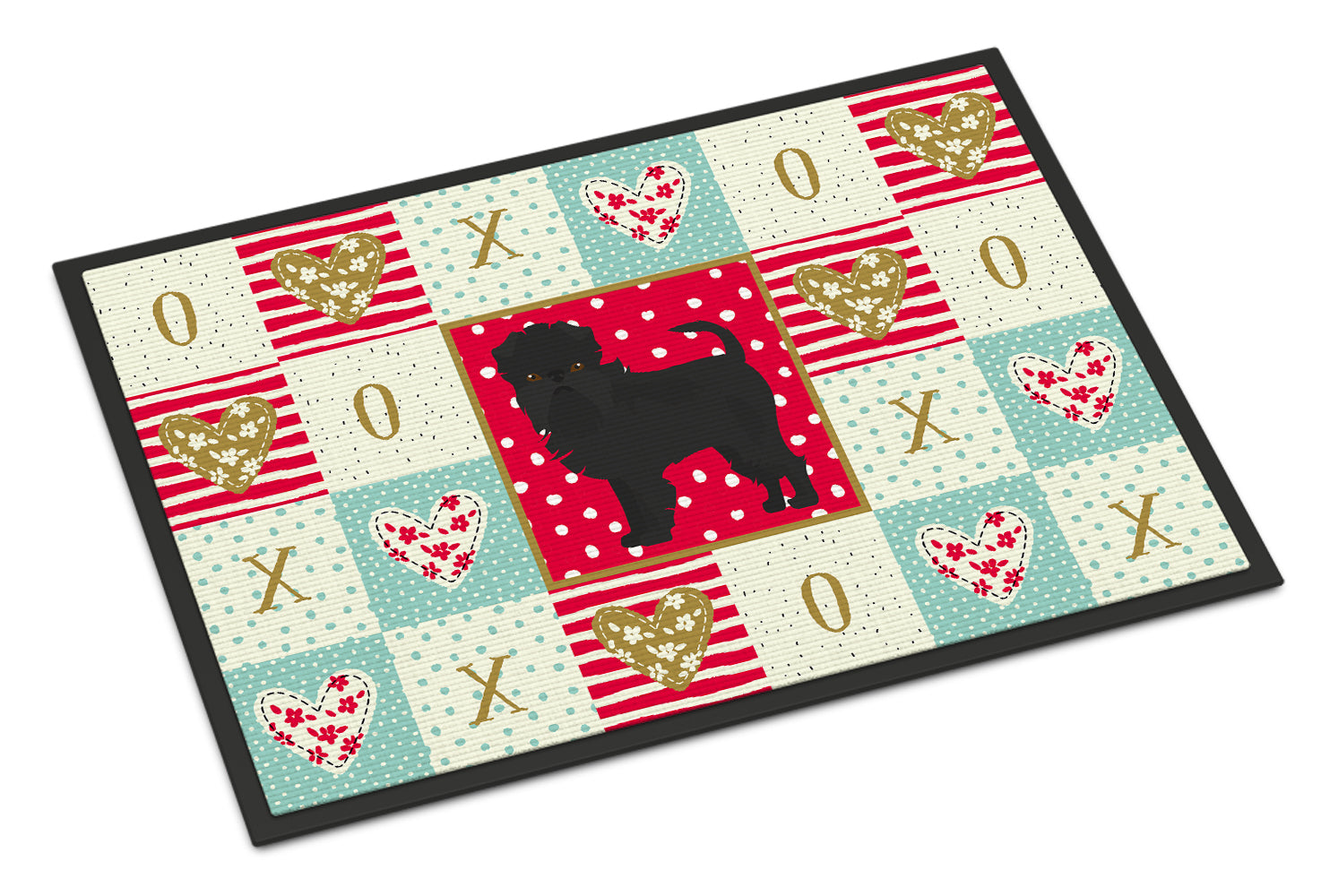 Caroline's Treasures Affenpinscher #2 Love Doormat - 24x36 Decorative Floor Mat – Indoor/Outdoor Rug with Artistic Flair CK5807JMAT