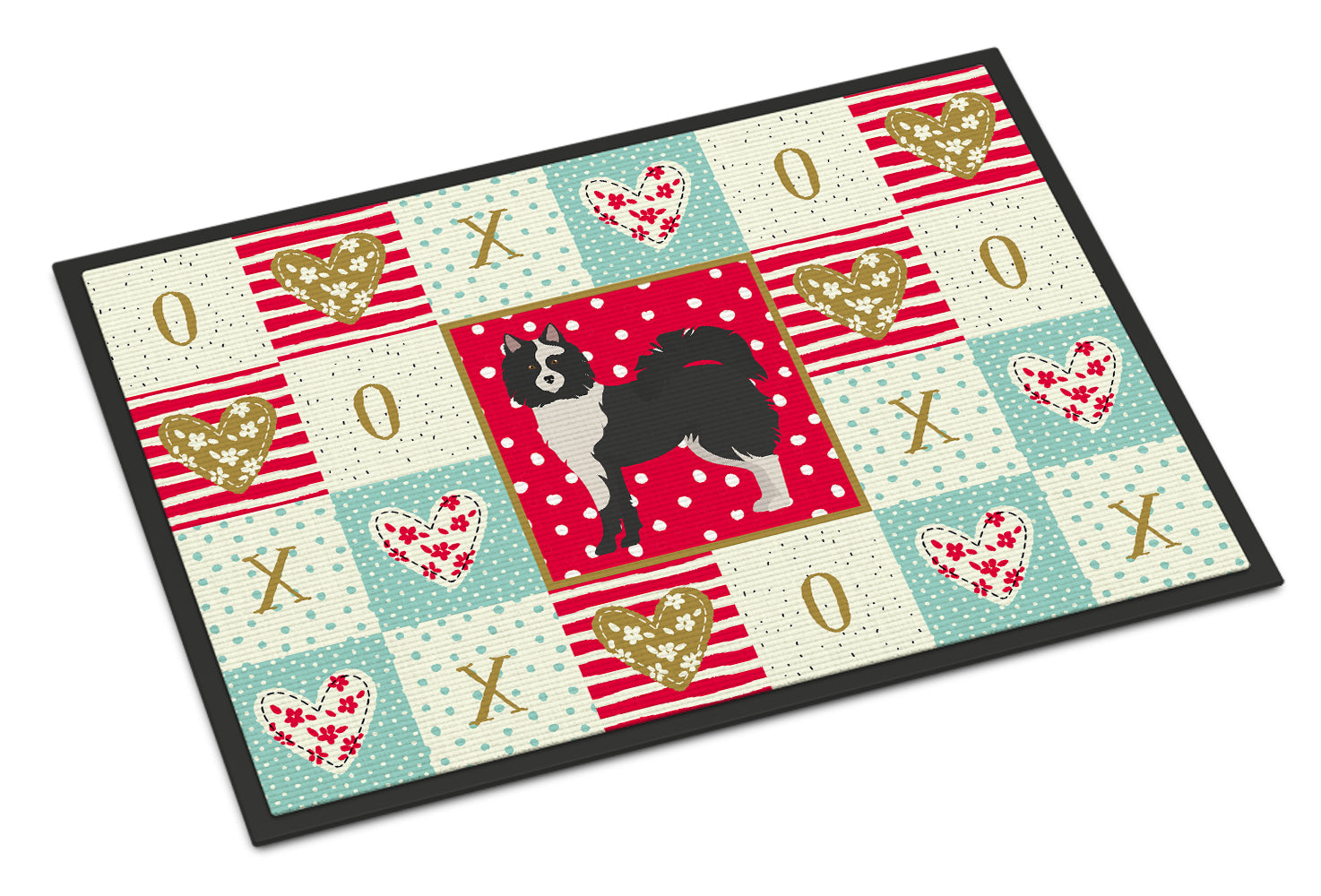 Caroline's Treasures Elo Dog #2 Love Doormat - 24x36 Decorative Floor Mat – Indoor/Outdoor Rug with Artistic Flair CK5829JMAT