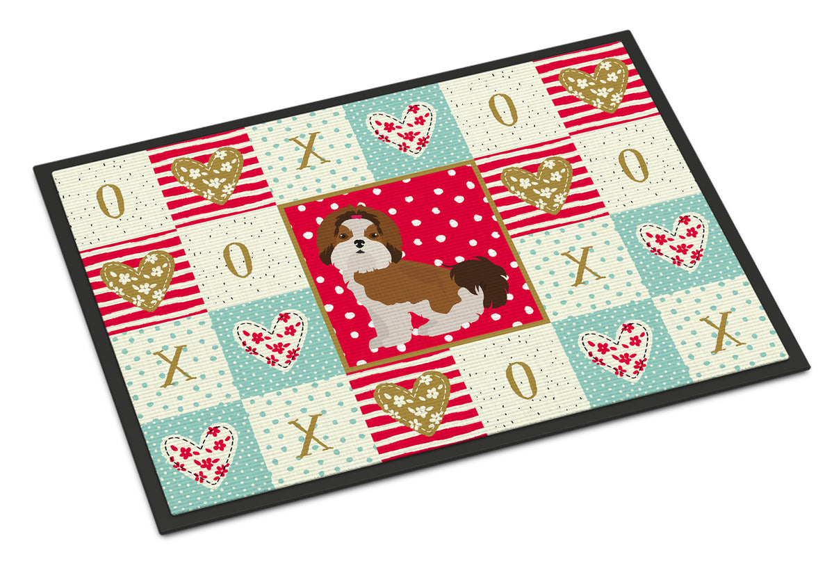 Caroline's Treasures Imperial Shih Tzu Puppy Cut Love Doormat - 24x36 Decorative Floor Mat – Indoor/Outdoor Rug with Artistic Flair CK5844JMAT