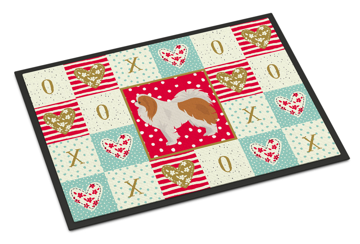 Caroline's Treasures Japanese Chin #1 Love Doormat - 24x36 Decorative Floor Mat – Indoor/Outdoor Rug with Artistic Flair CK5848JMAT
