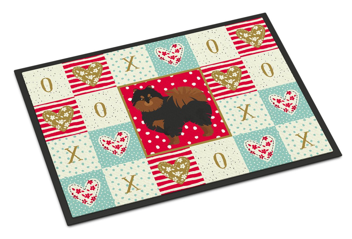 Caroline's Treasures Pomeranian #2 Love Doormat - 24x36 Decorative Floor Mat – Indoor/Outdoor Rug with Artistic Flair CK5878JMAT