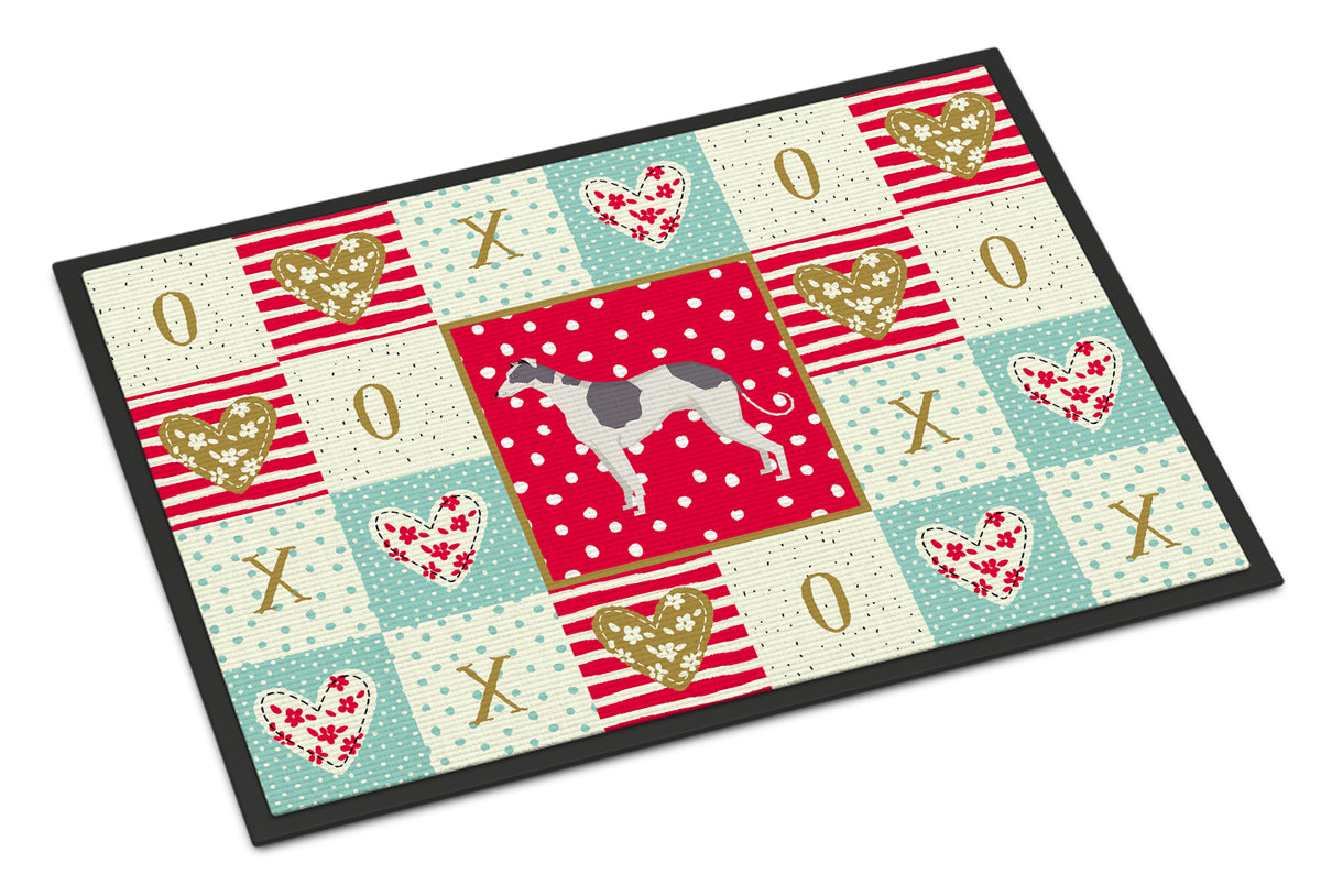 Caroline's Treasures Greyhound Love Doormat - 24x36 Decorative Floor Mat – Indoor/Outdoor Rug with Artistic Flair CK5933JMAT