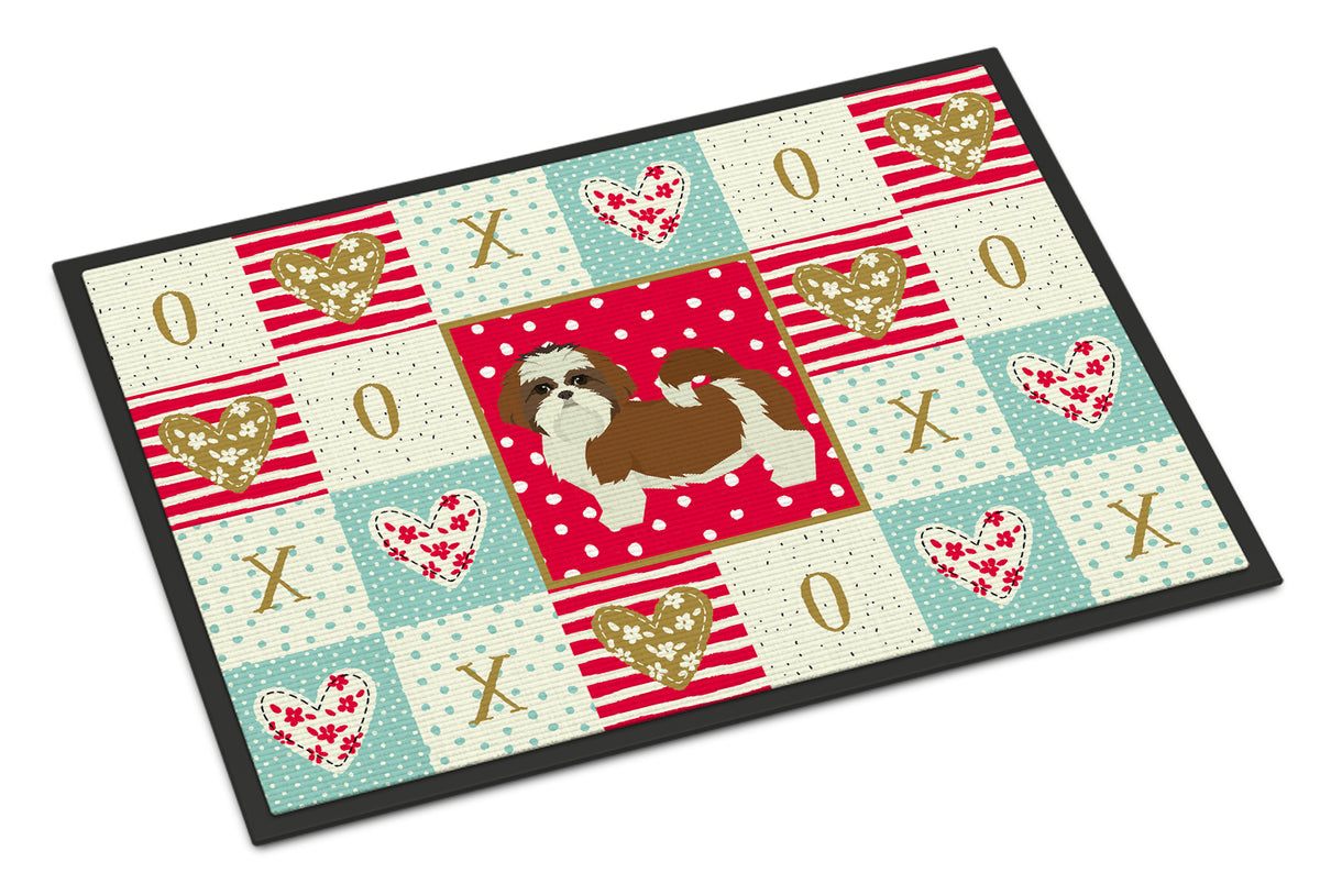 Caroline's Treasures Shih Tzu Love Doormat - 24x36 Decorative Floor Mat – Indoor/Outdoor Rug with Artistic Flair CK5953JMAT