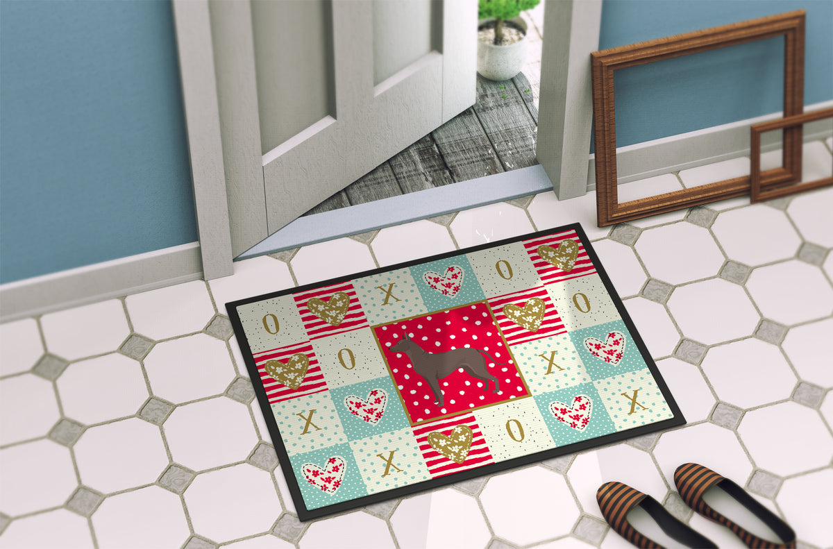 Caroline's Treasures Mexican Hairless Dog Xolo Love Doormat - 24x36 Decorative Floor Mat – Indoor/Outdoor Rug with Artistic Flair CK5960JMAT