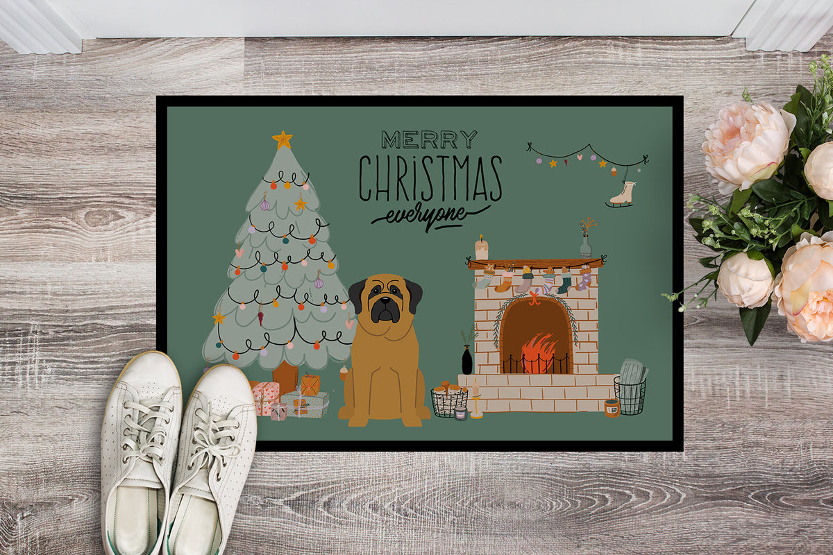 Caroline's Treasures Mastiff Christmas Everyone Doormat - 24x36 Decorative Floor Mat – Indoor/Outdoor Rug with Artistic Flair CK7581JMAT