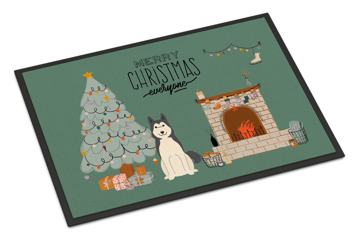 Caroline's Treasures West Siberian Laika Spitz Christmas Everyone Doormat - 24x36 Decorative Floor Mat – Indoor/Outdoor Rug with Artistic Flair CK7588JMAT