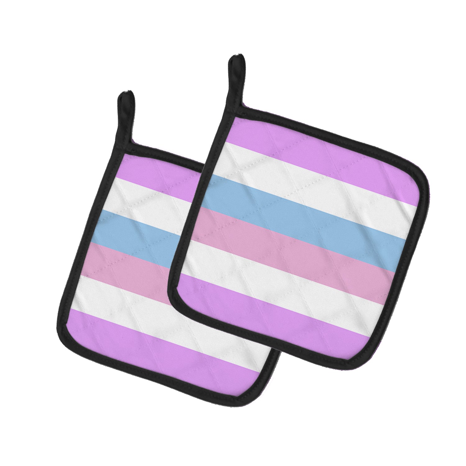 Caroline's Treasures Bigender Pride Pot Holders - Set of 2 - Heat-Resistant Kitchen Essentials