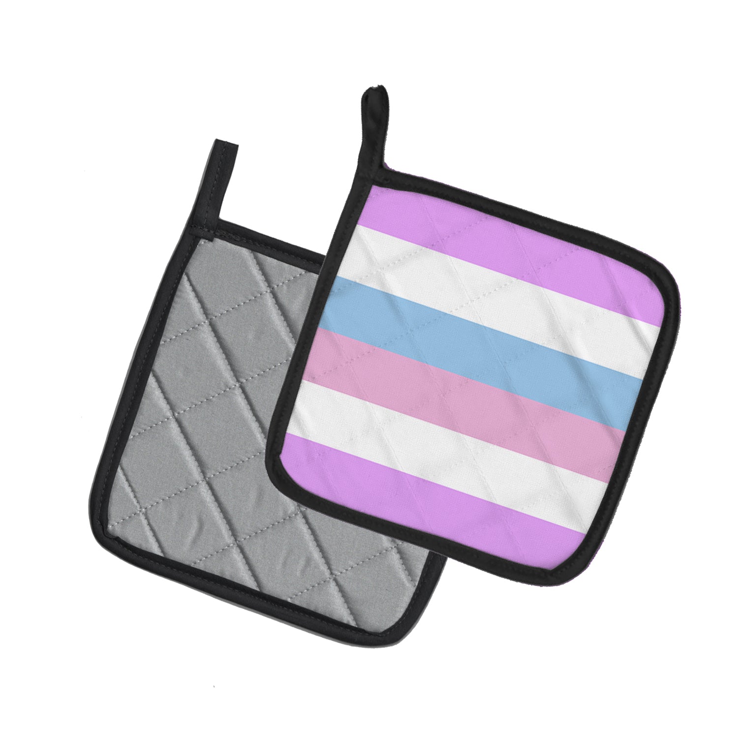 Caroline's Treasures Bigender Pride Pot Holders - Set of 2 - Heat-Resistant Kitchen Essentials