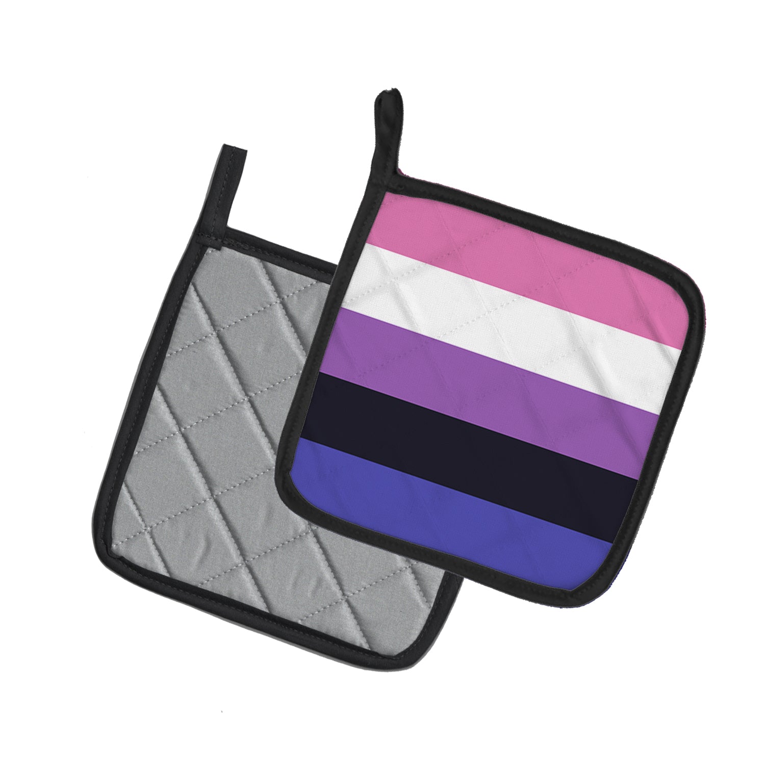 Caroline's Treasures Genderfluid Pride Pot Holders - Set of 2 - Heat-Resistant Kitchen Essentials