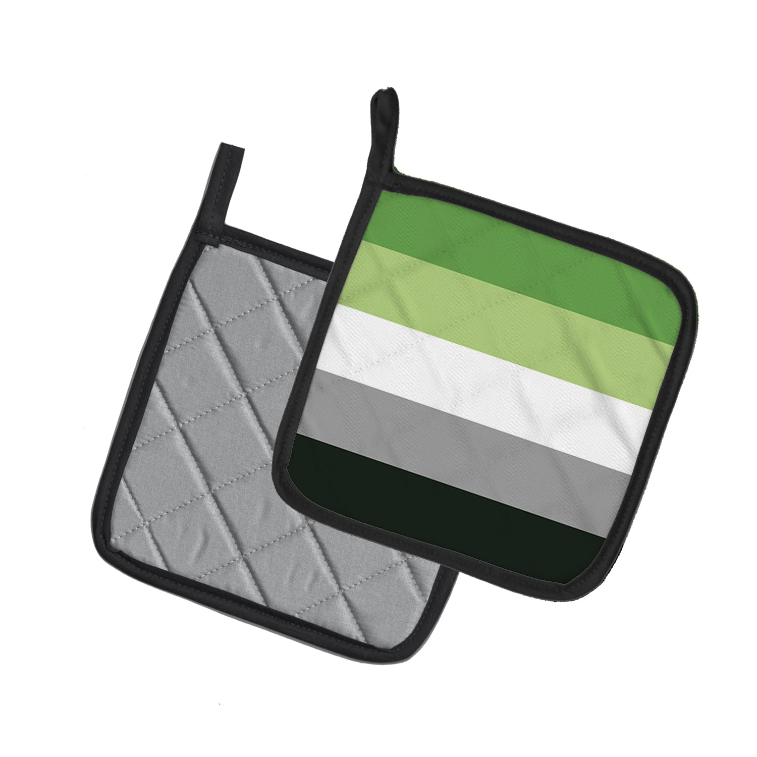 Caroline's Treasures Aronmantic Pride Pot Holders - Set of 2 - Heat-Resistant Kitchen Essentials