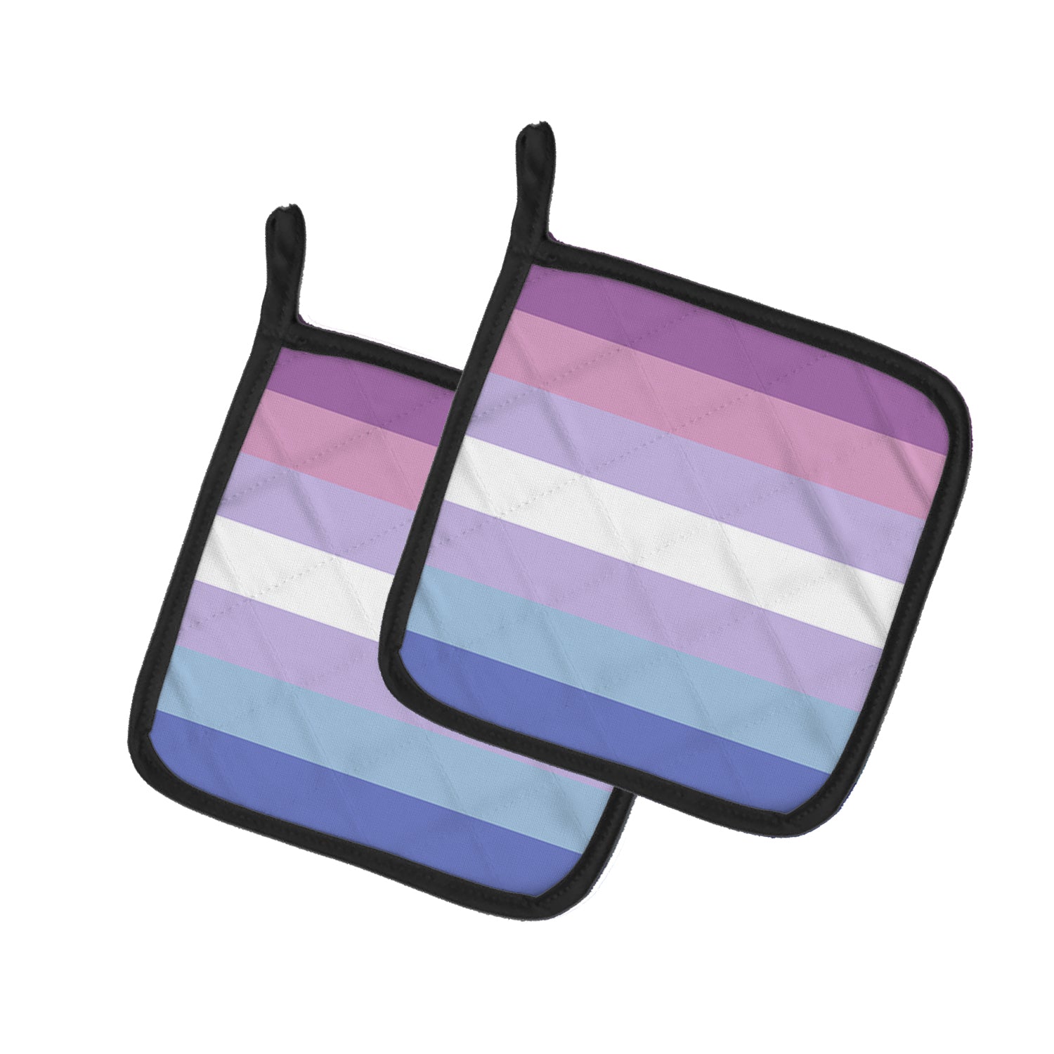 Caroline's Treasures Bigender Pride Pot Holders - Set of 2 - Heat-Resistant Kitchen Essentials